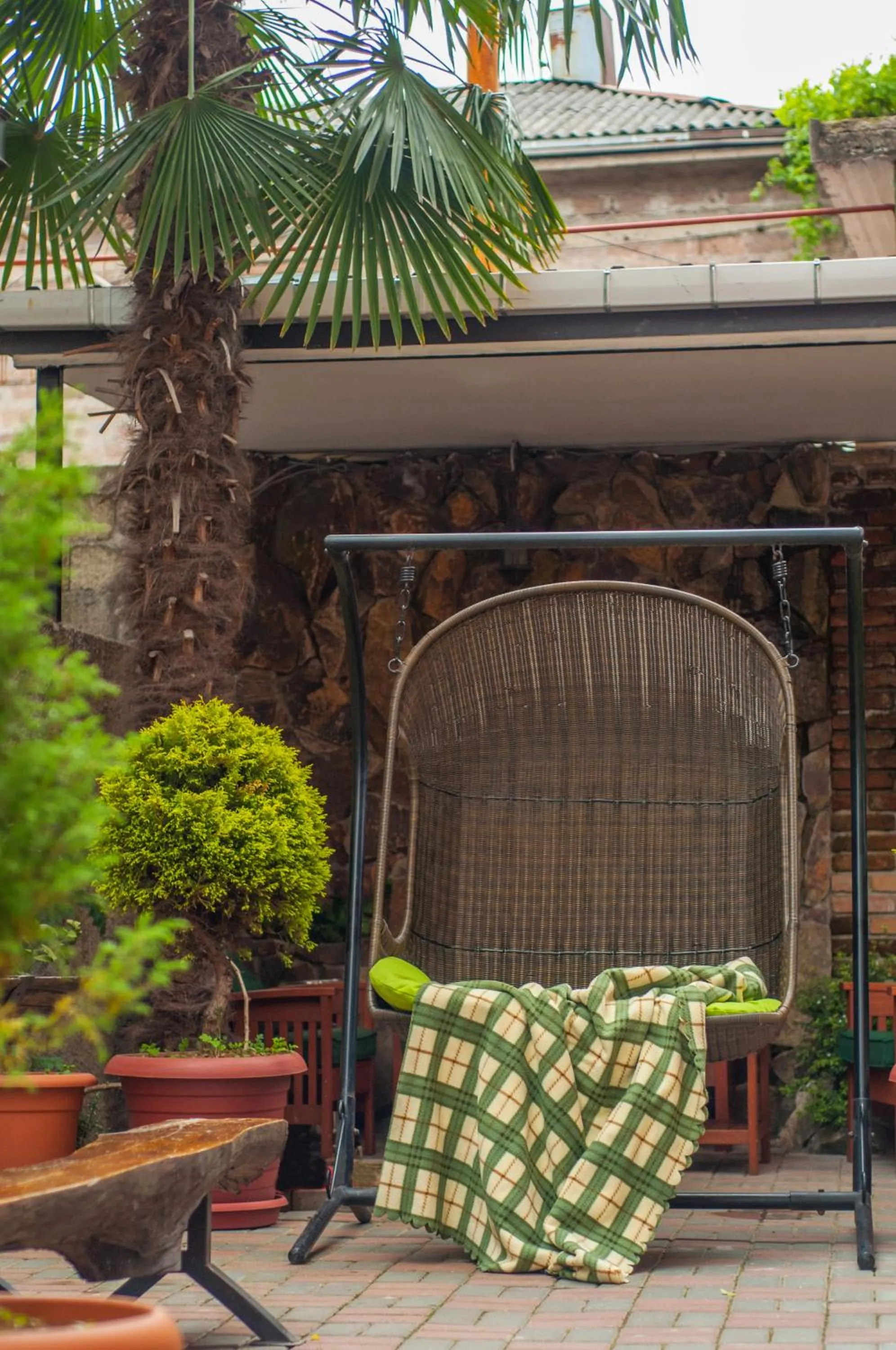 Garden in Hotel Phaliashvili