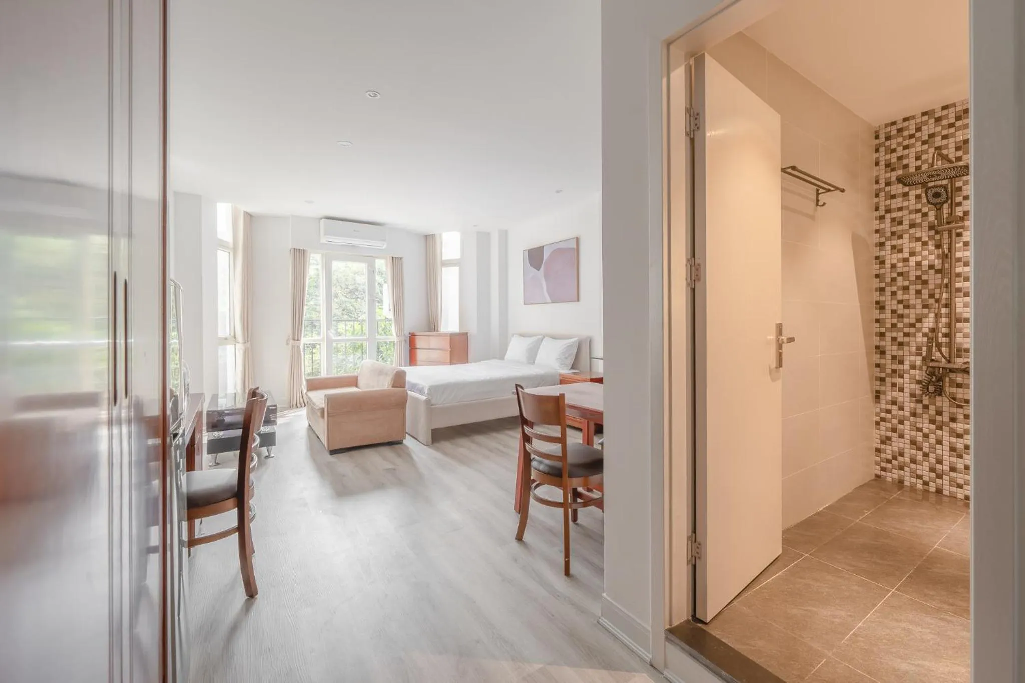 Living room, Bed in Dom's Residence Hanoi