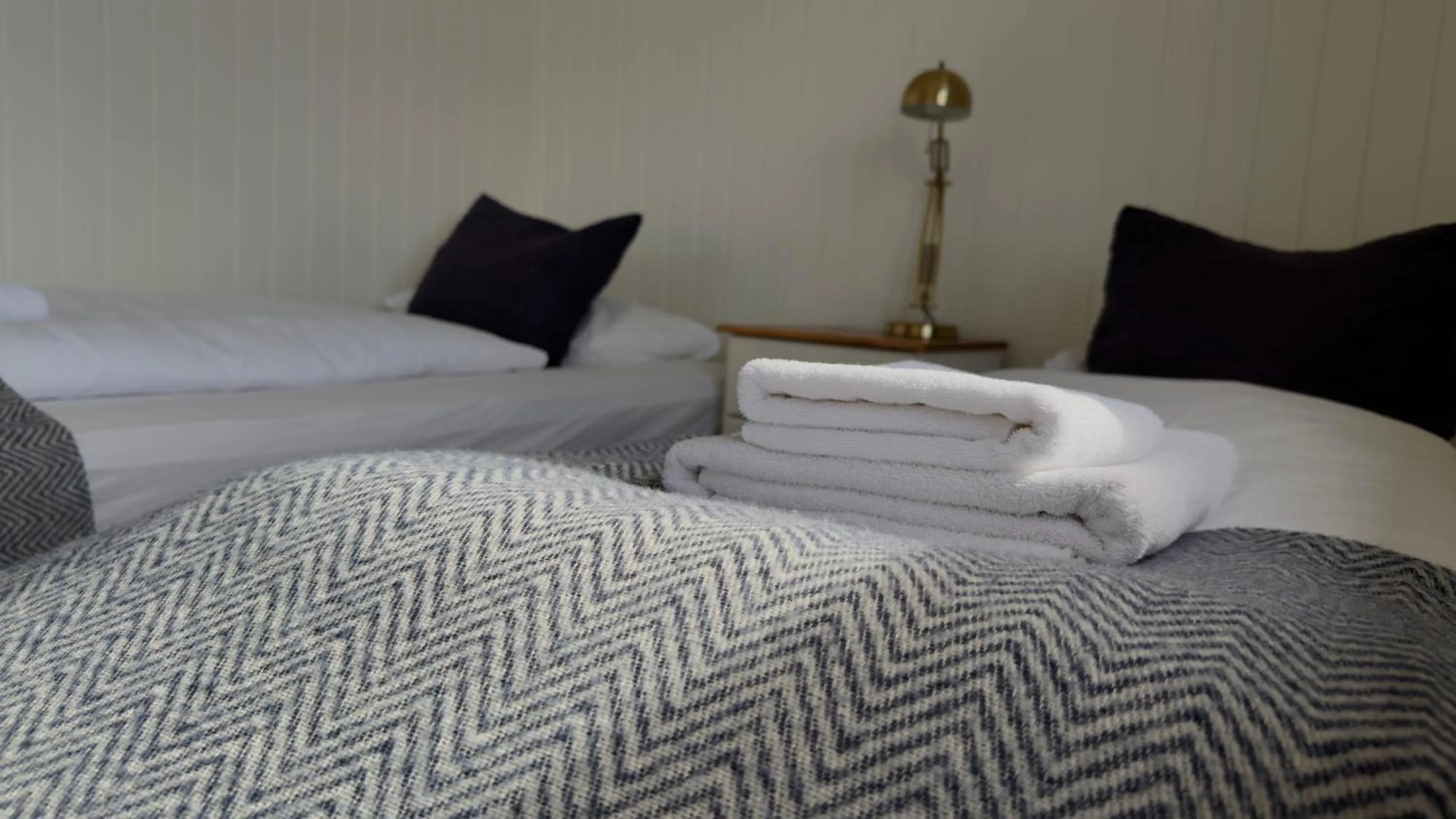 Bed in Framtid Apartments and Holiday Homes