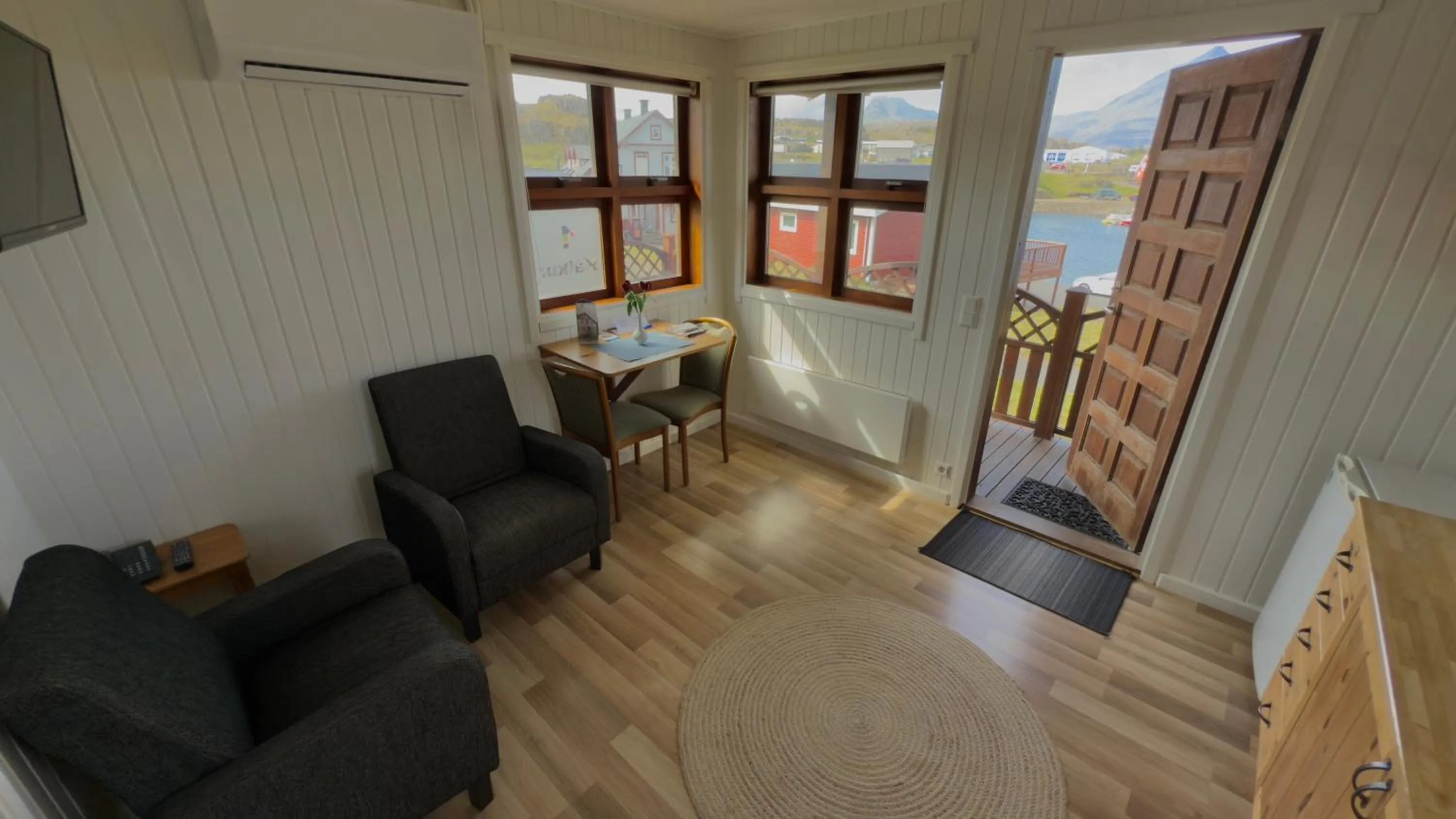 Seating area in Framtid Apartments and Holiday Homes