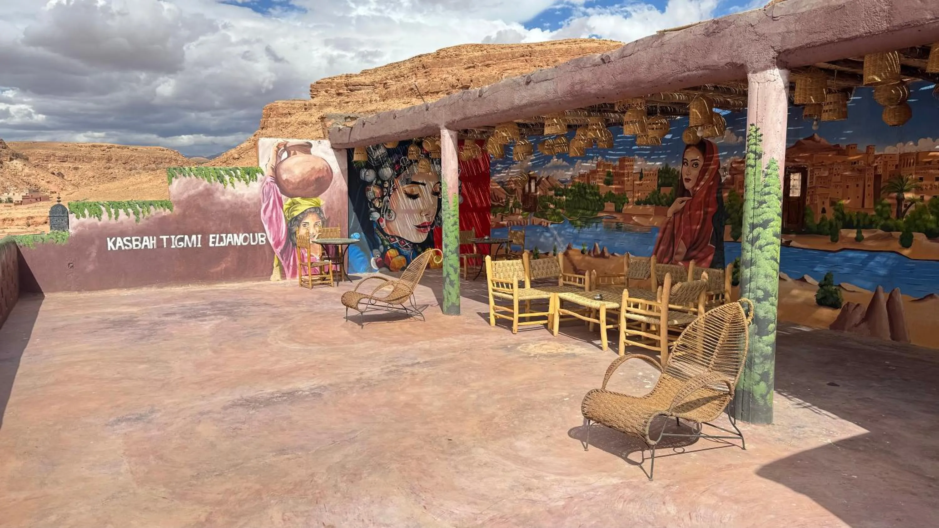 Natural landscape in Kasbah Tigmi El Janoub