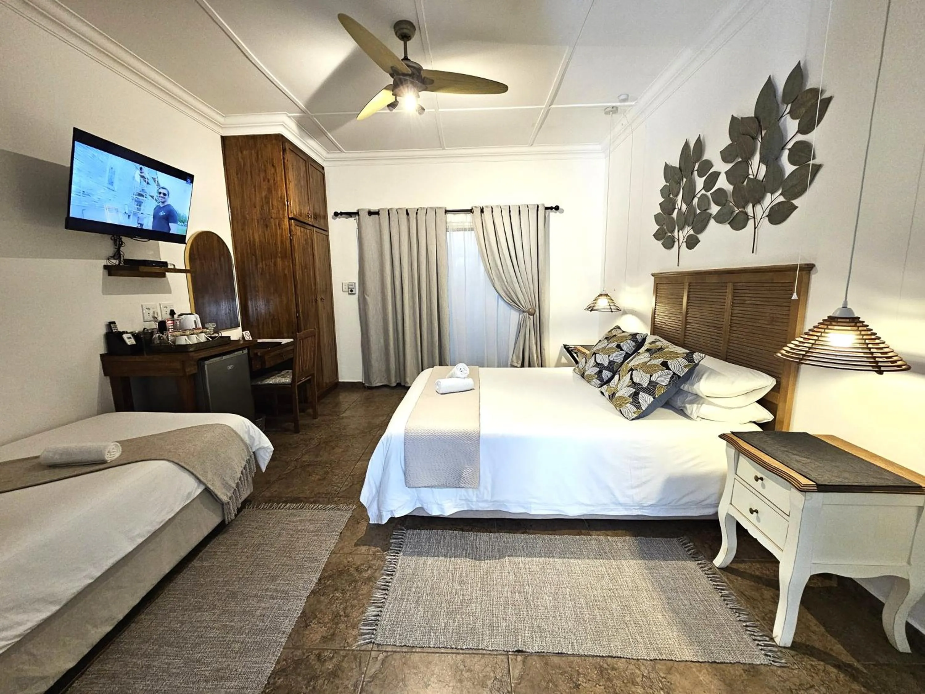 Bed in Leopard Corner Lodge