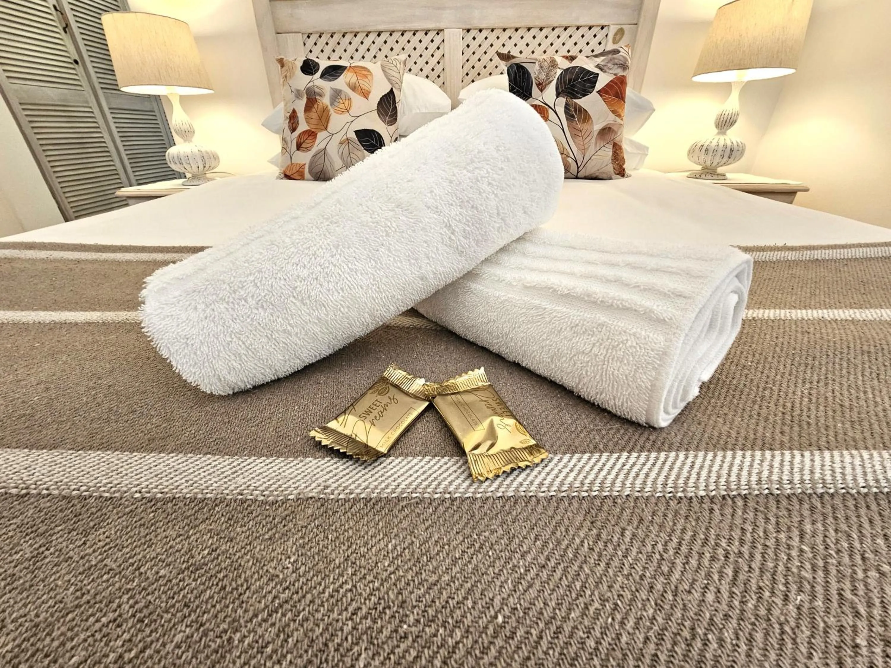 Decorative detail, Bed in Leopard Corner Lodge