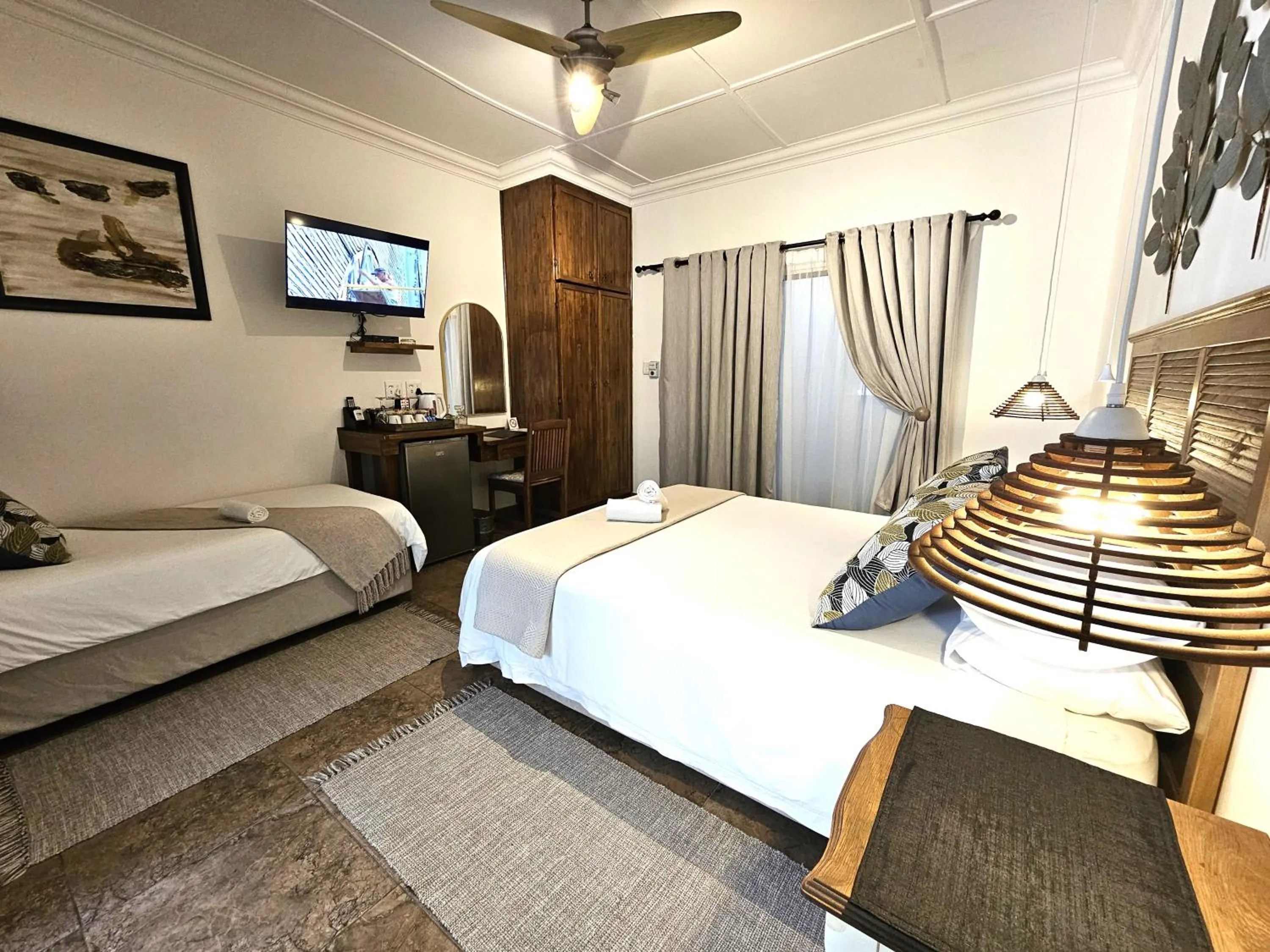 Bed in Leopard Corner Lodge