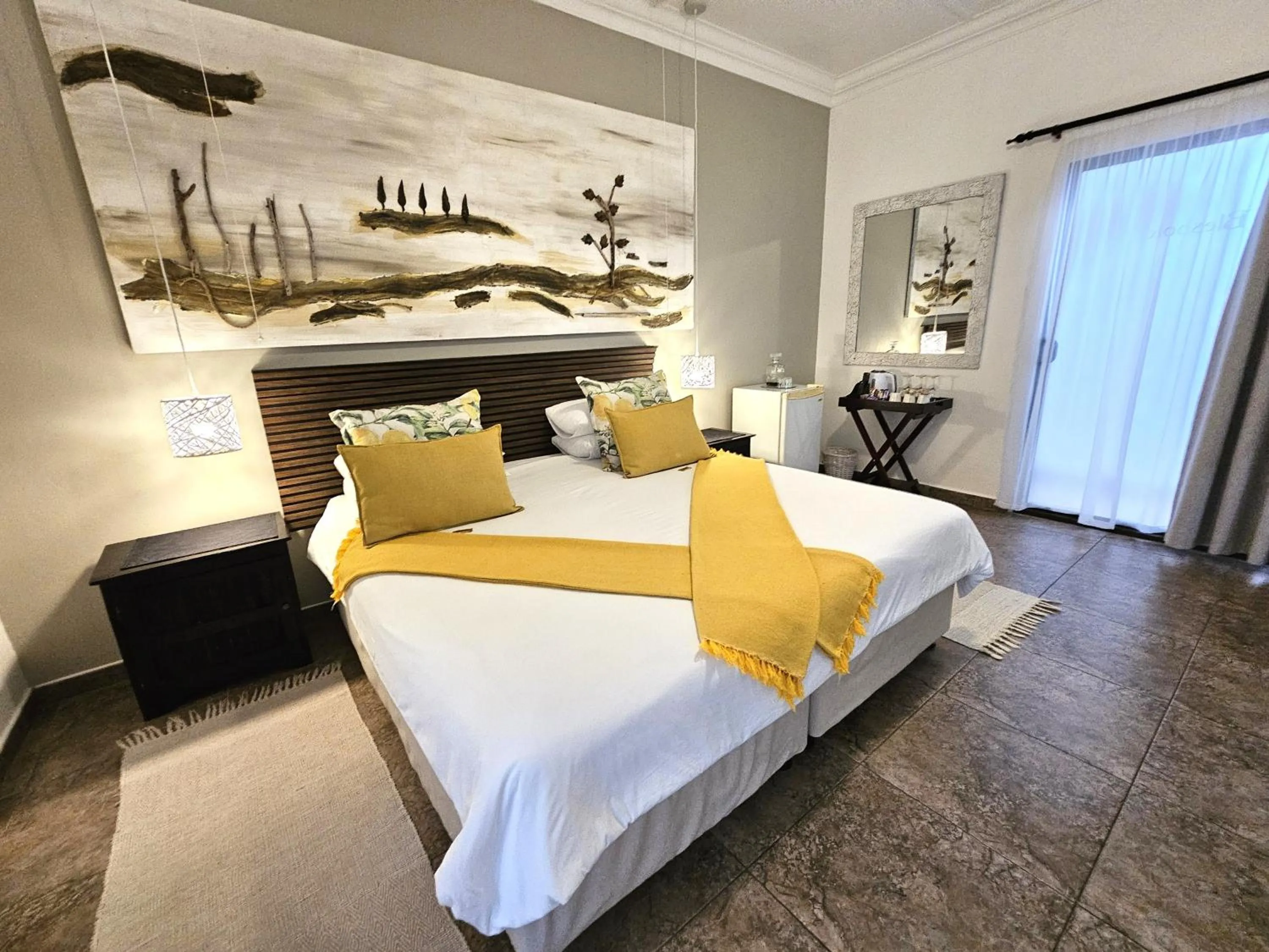 Patio, Bed in Leopard Corner Lodge