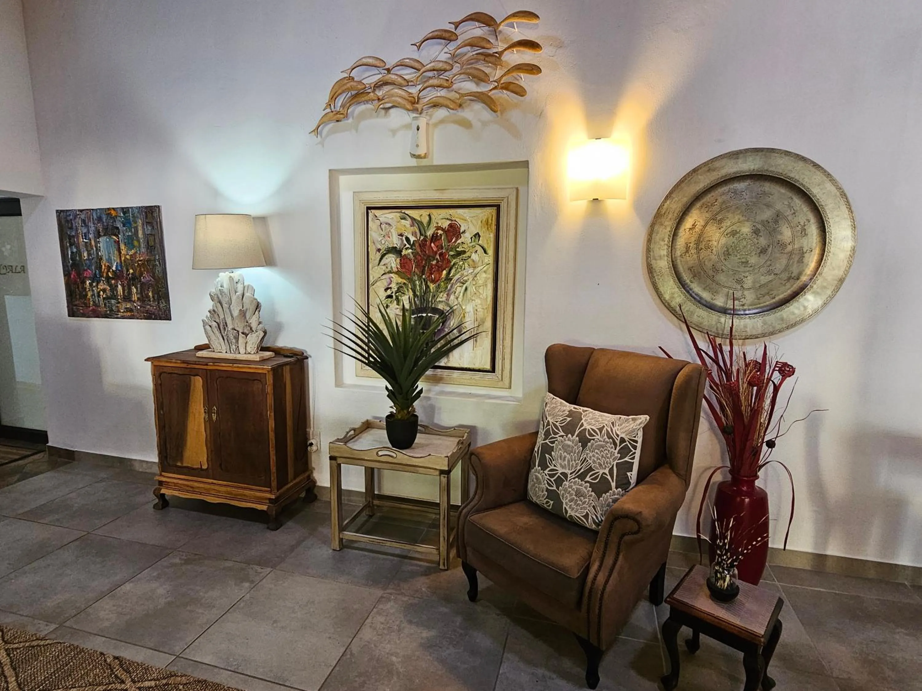 Living room in Leopard Corner Lodge