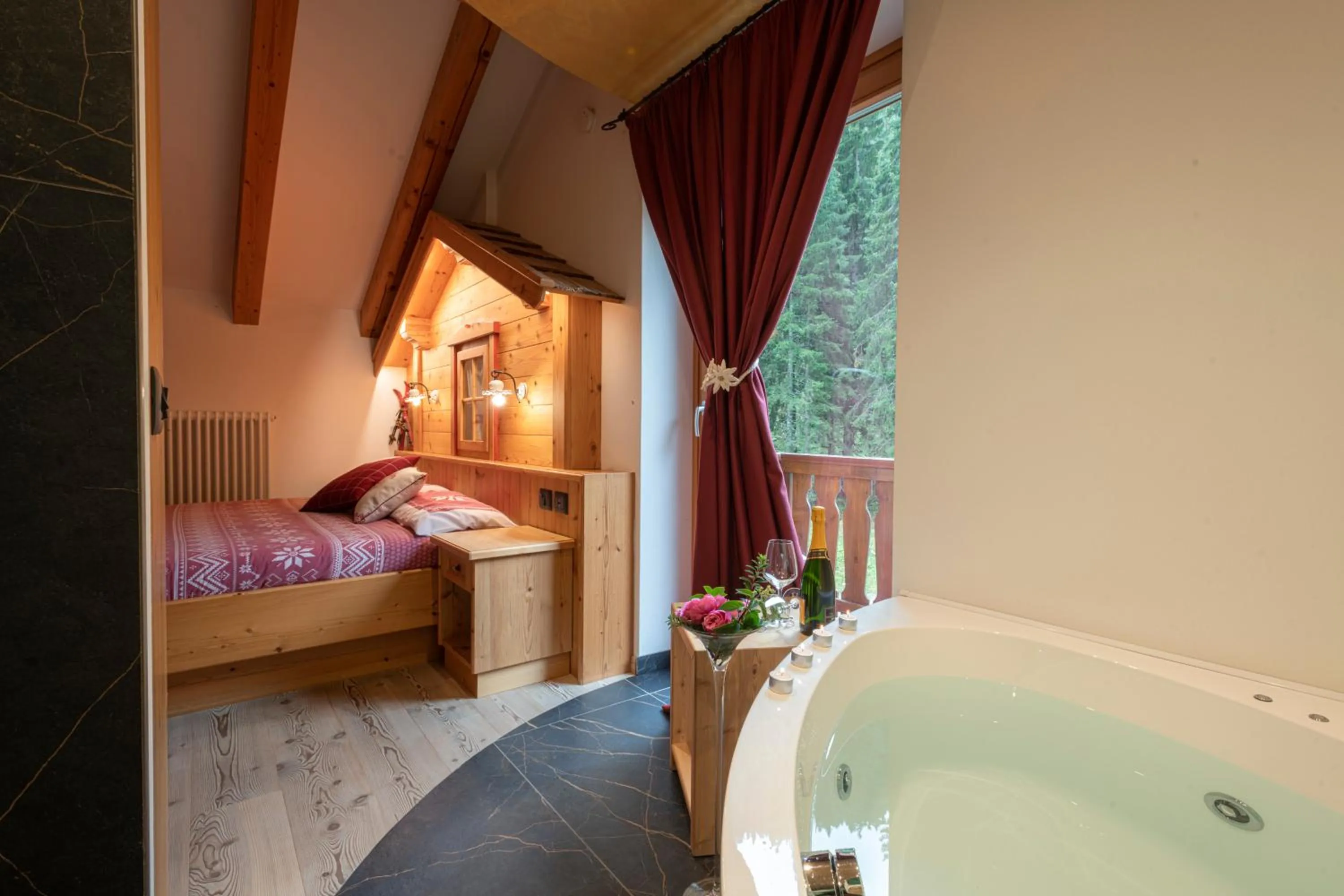 Bathroom, Bed in Baita Velon