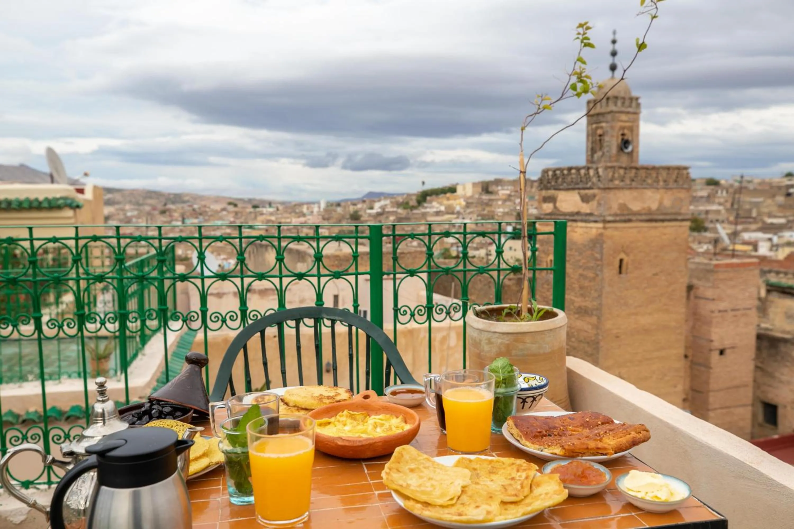 Balcony/Terrace in Dar Usham Fes Luxury Guest House