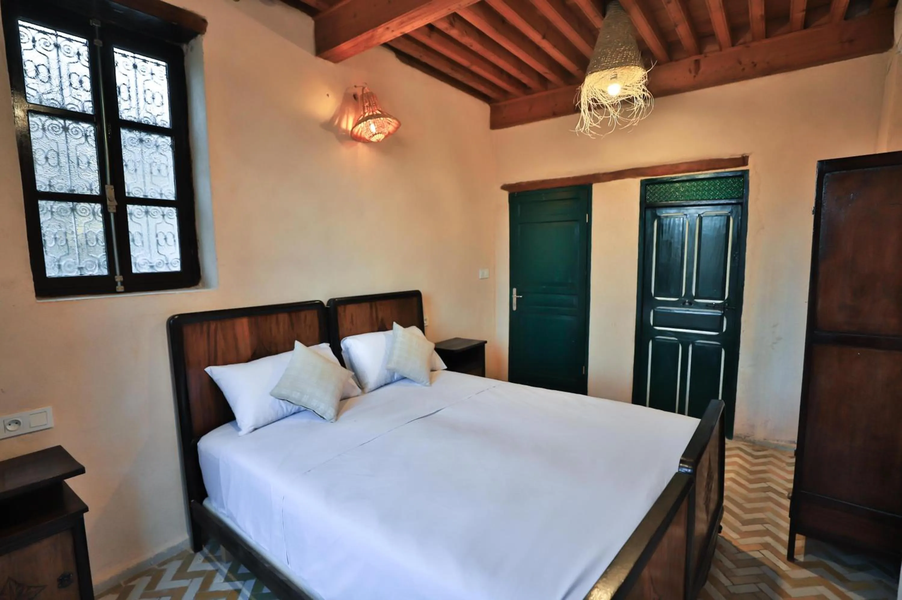 Bed in Dar Usham Fes Luxury Guest House