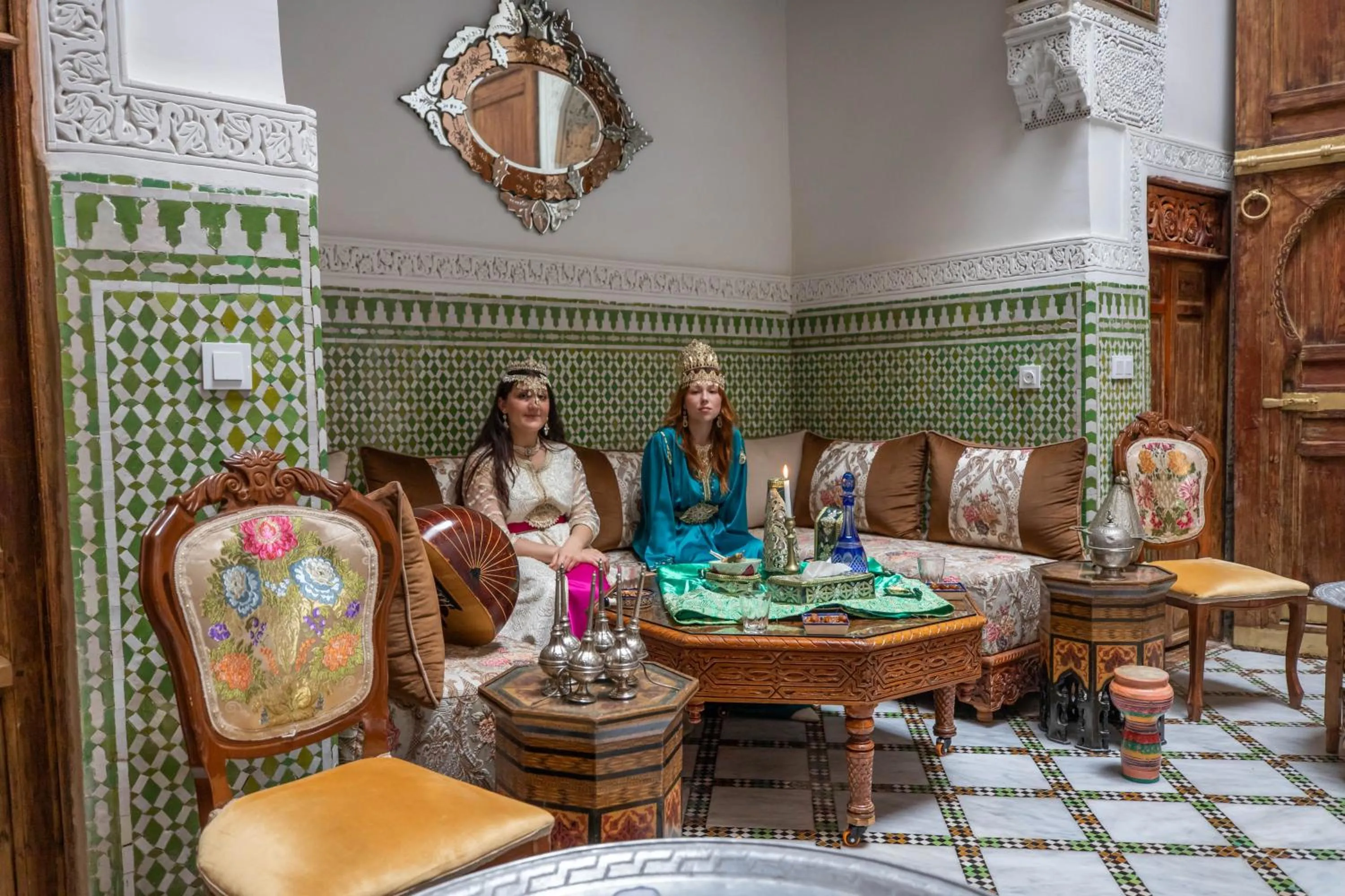 Patio in Dar Usham Fes Luxury Guest House