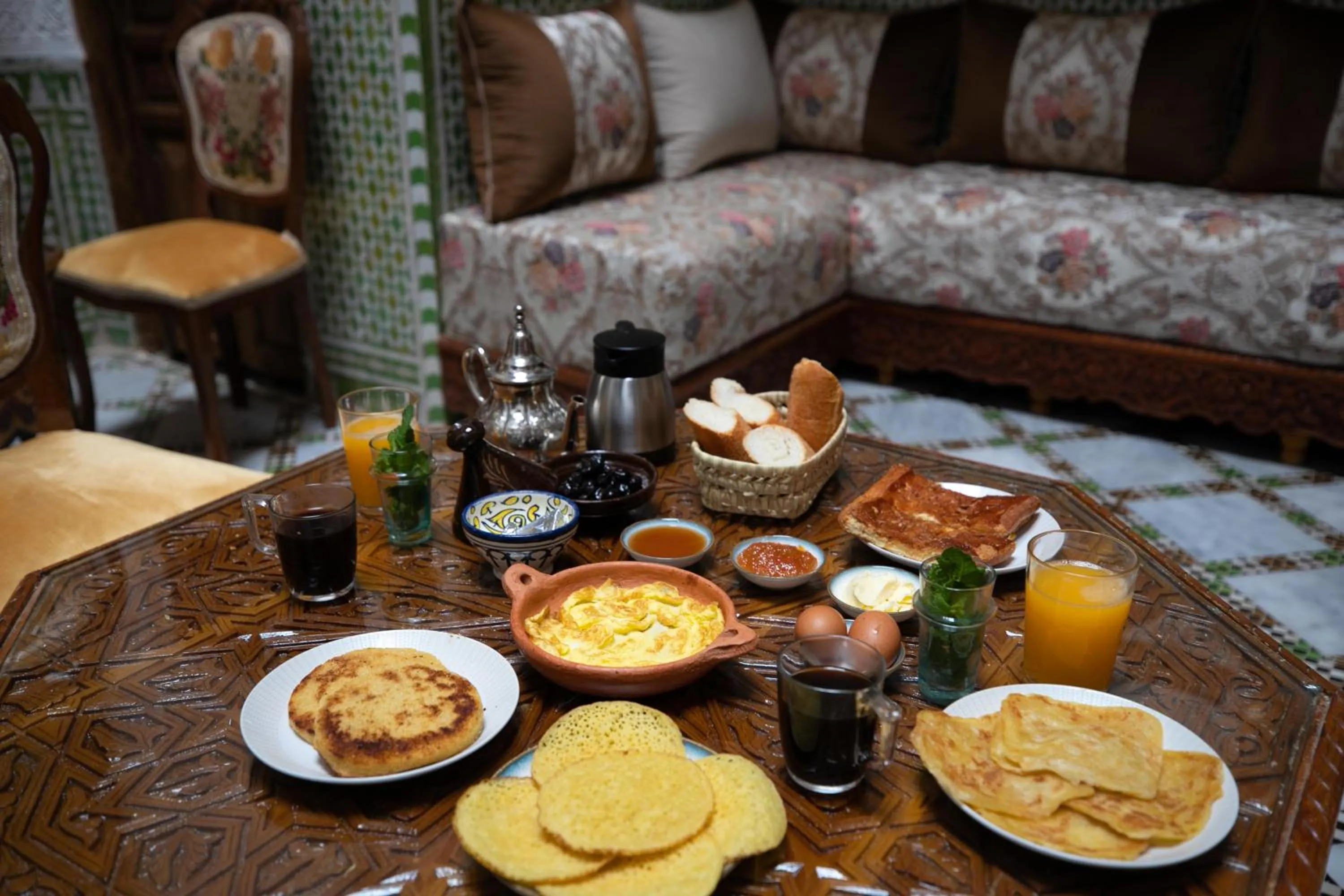 Breakfast in Dar Usham Fes Luxury Guest House