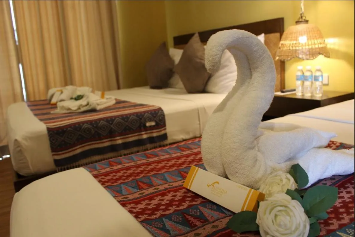 Bed in Alunsina Hotel and Spa