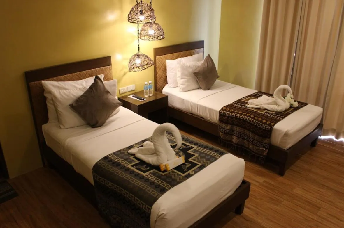 Bed in Alunsina Hotel and Spa