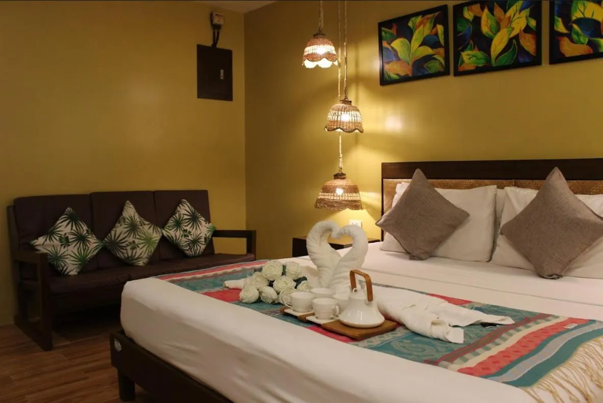 Bed in Alunsina Hotel and Spa