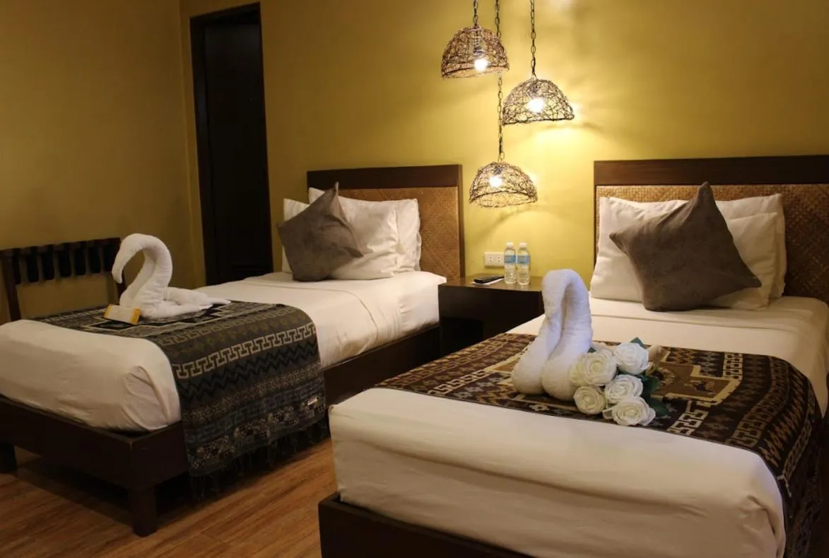 Bed in Alunsina Hotel and Spa