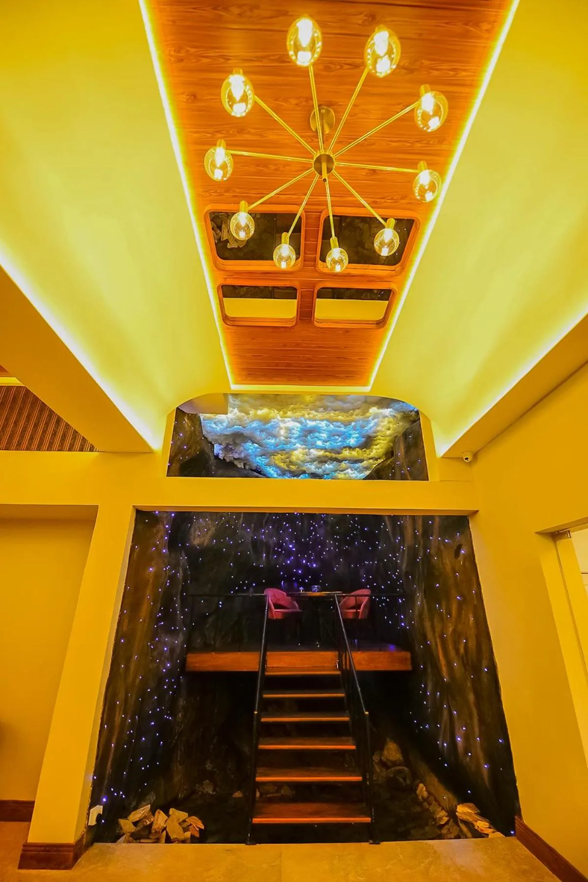 Seating area in Devon Rest