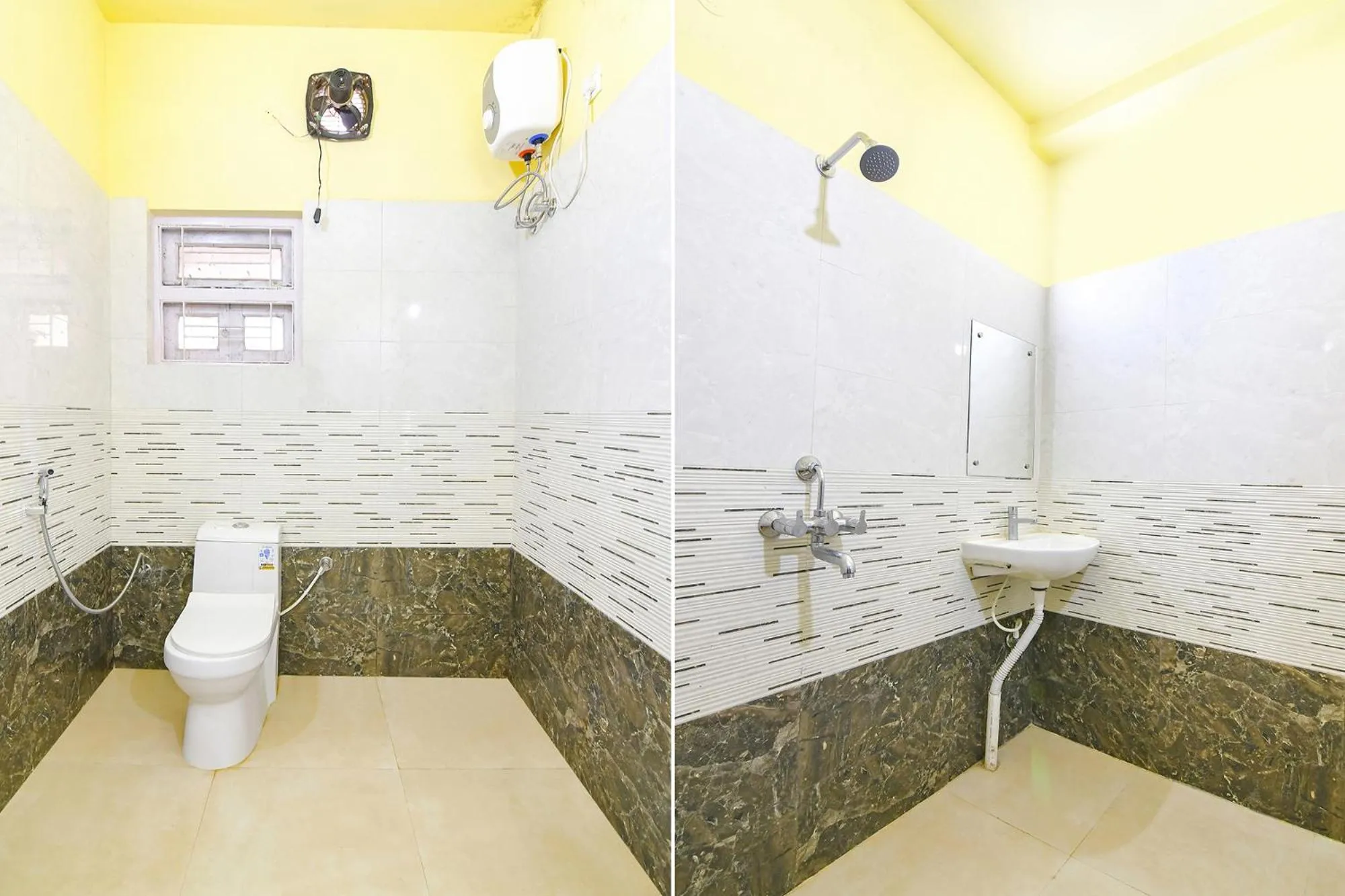 Bathroom in FabHotel Olive Inn I - 260m from Saltlake Sector V Metro Station