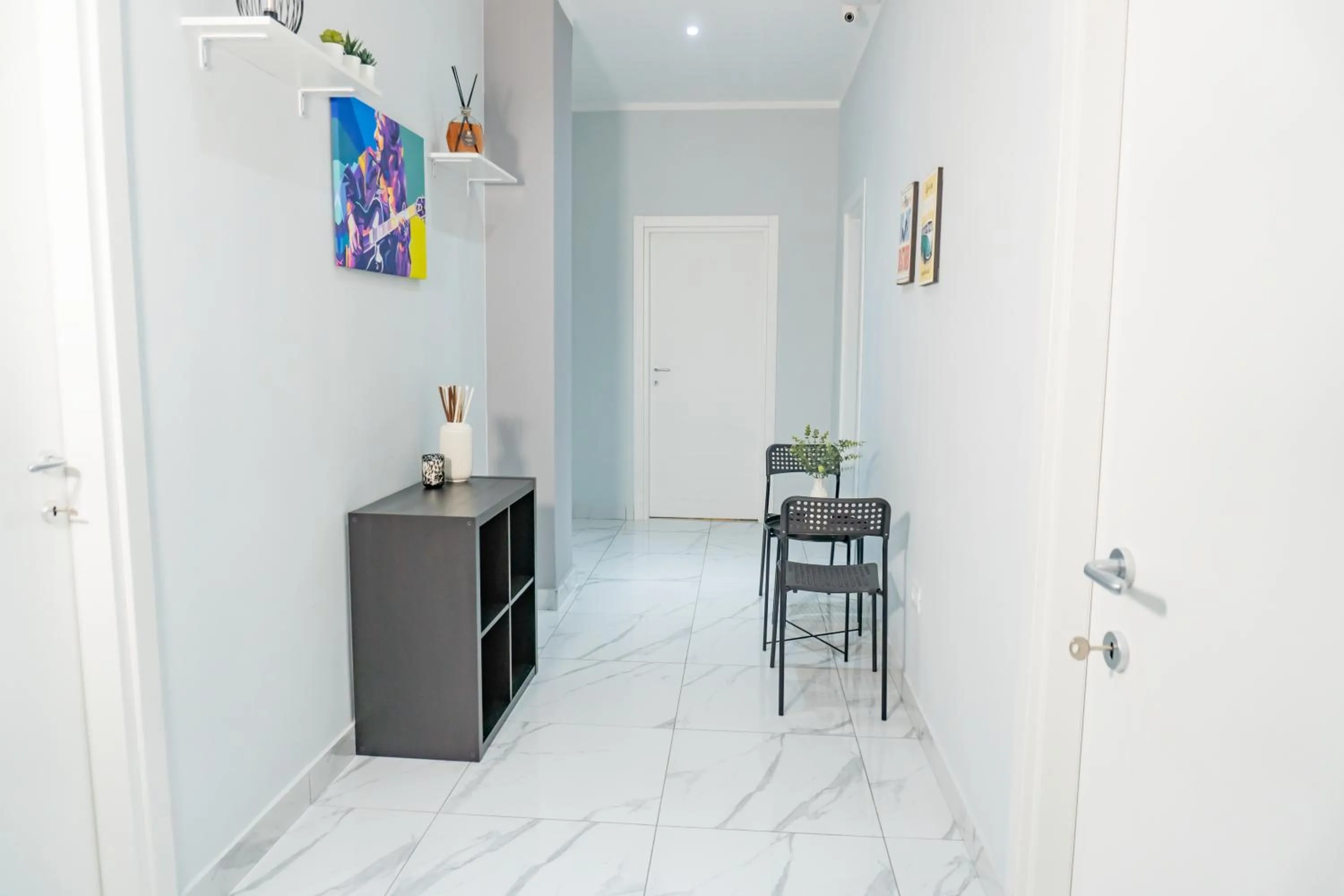 Seating area in Hostel Partenope