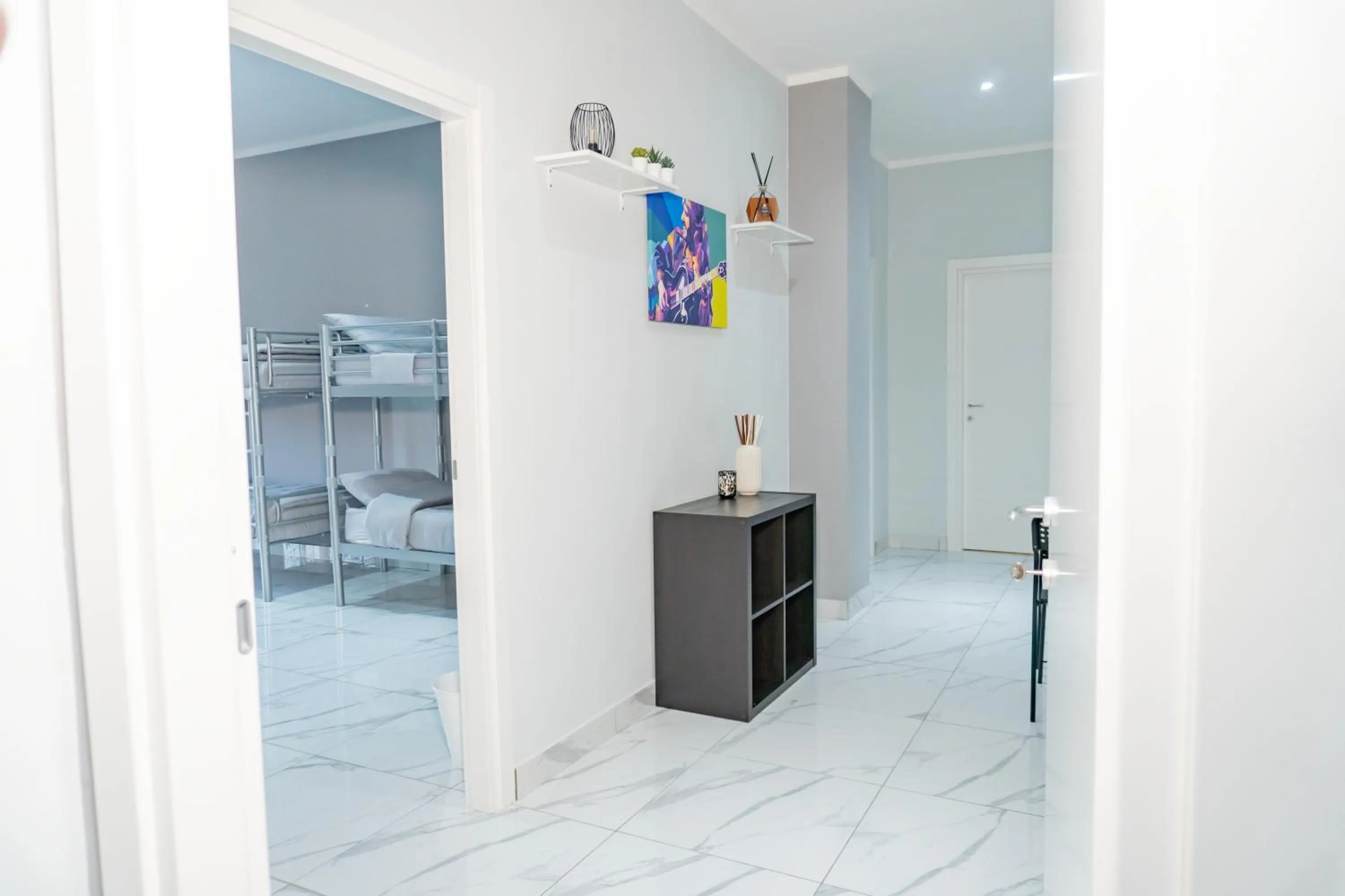 Seating area in Hostel Partenope