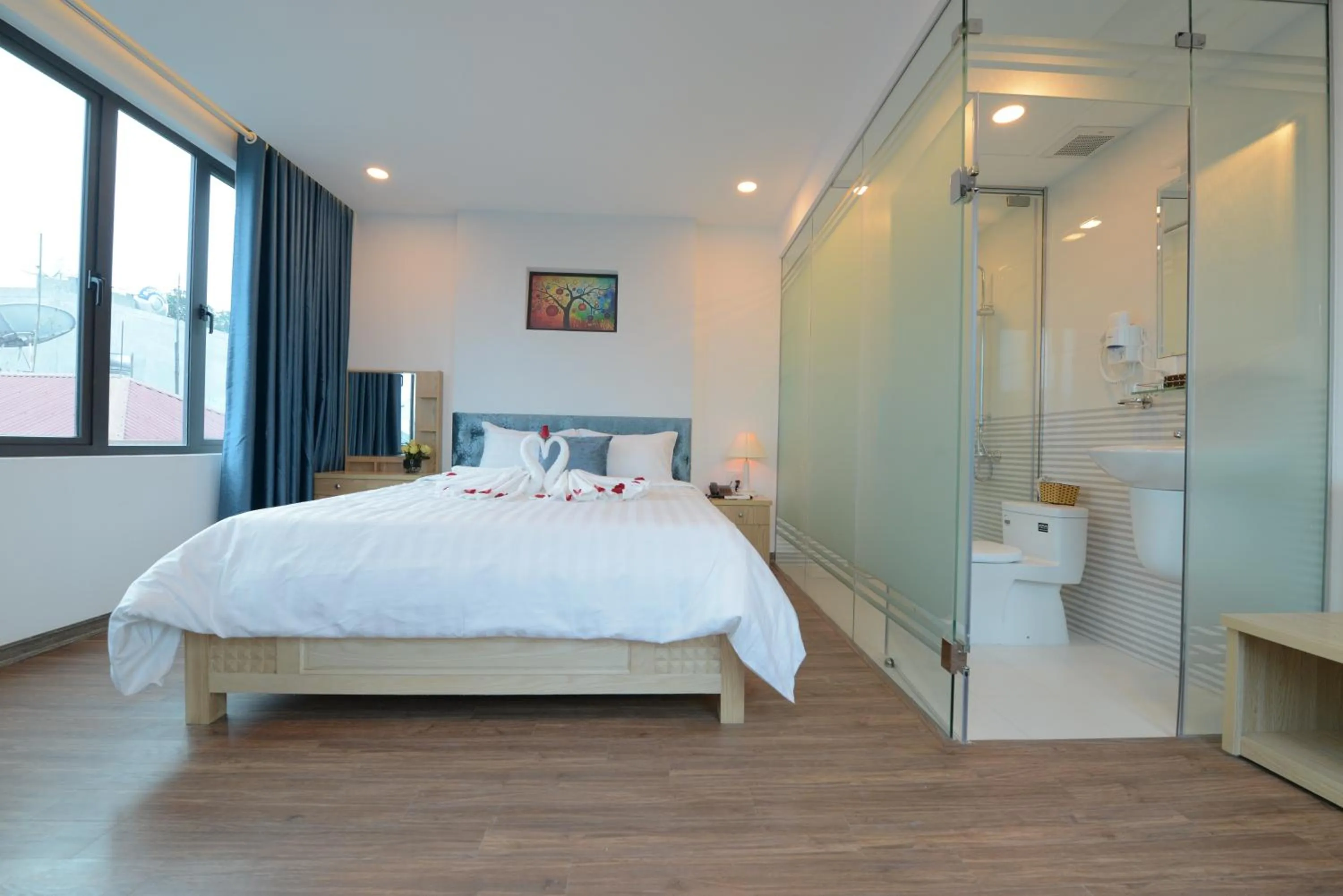 Photo of the whole room, Bed in Hanoi Prime Garden Hotel & Spa