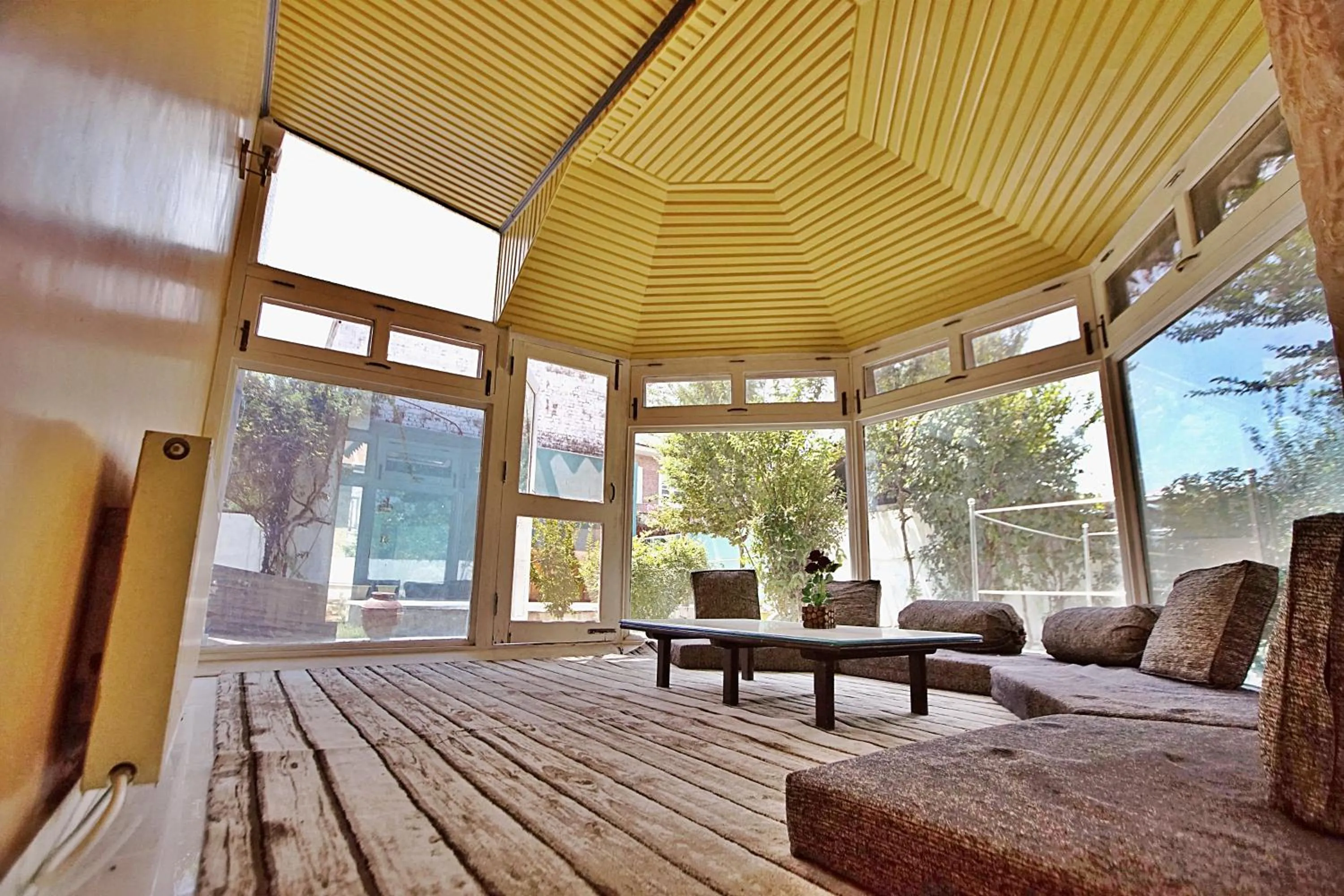 Garden view in The GoodFind Residency