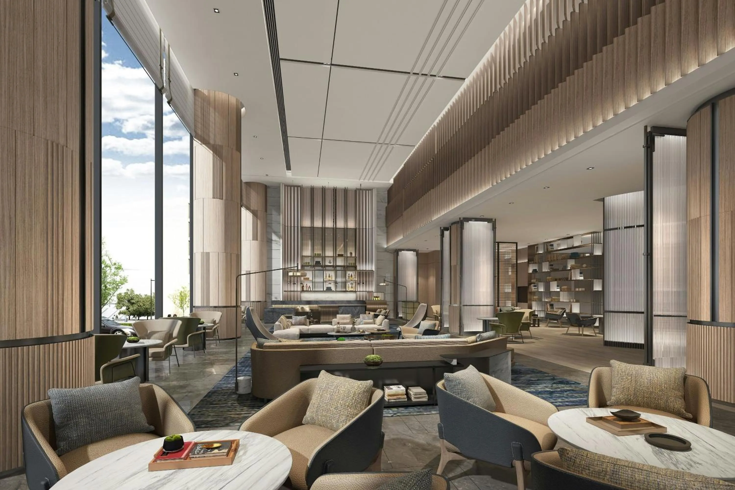 Lounge or bar in Courtyard by Marriott Beijing Changping