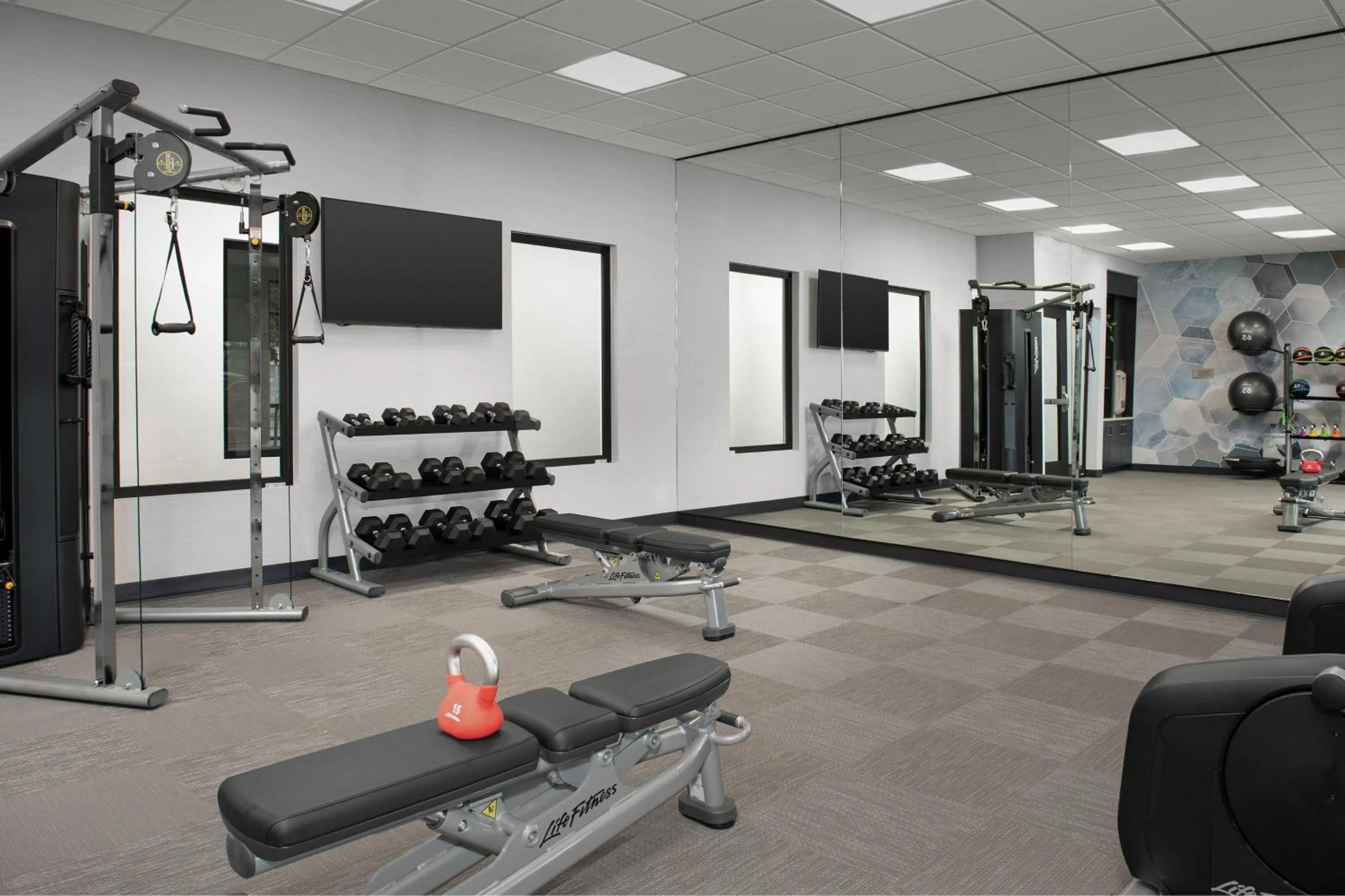 Fitness centre/facilities in SpringHill Suites by Marriott Sandpoint
