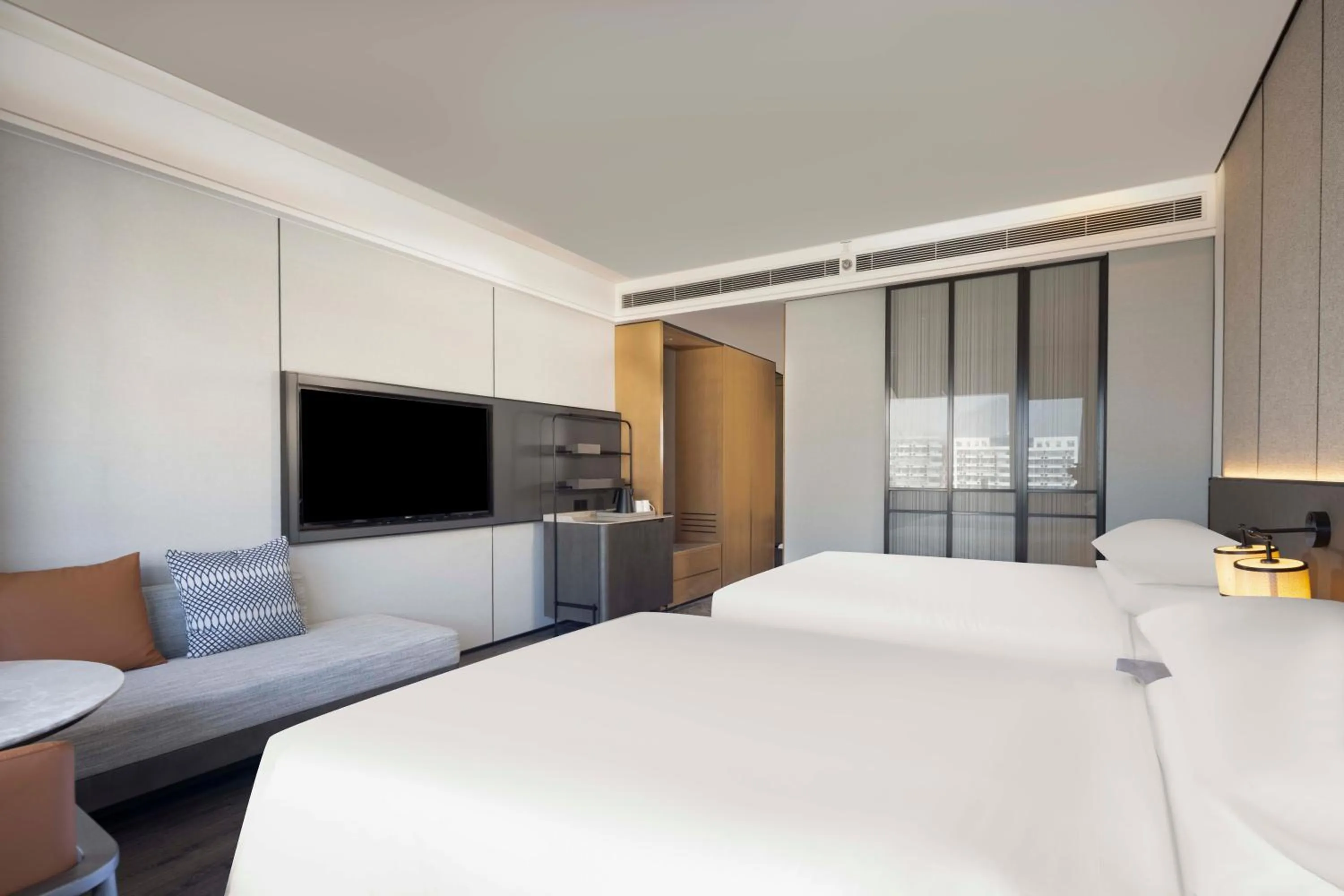 Living room, Bed in Sheraton Pujiang