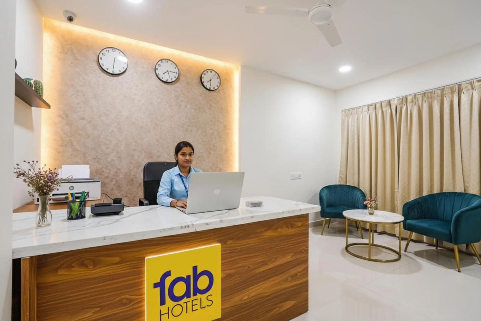 Lobby or reception in FabHotel Rooms 27 - Nr Hitech City