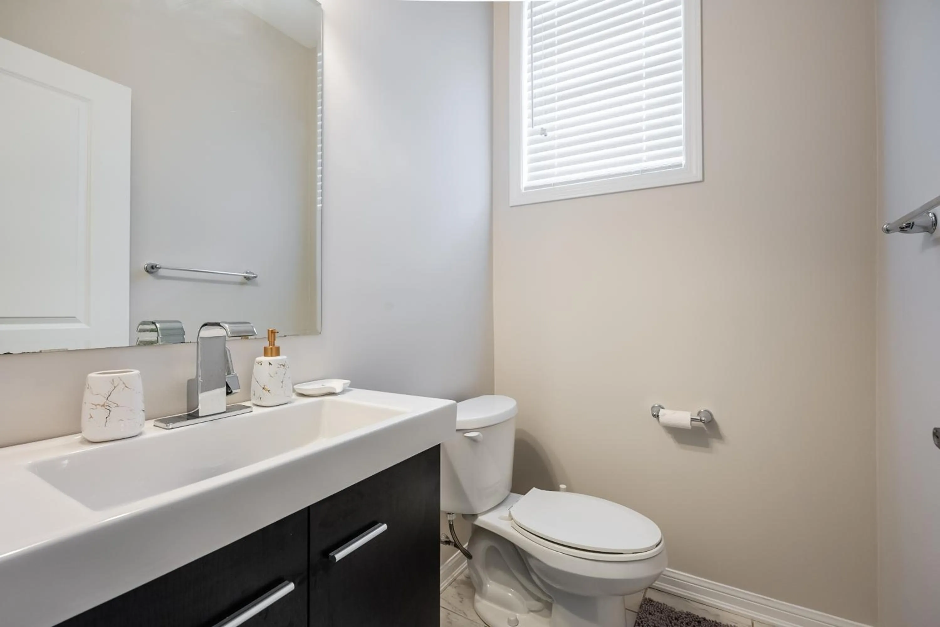 Toilet in GlobalStay 3 Bedroom House with Parking Brampton
