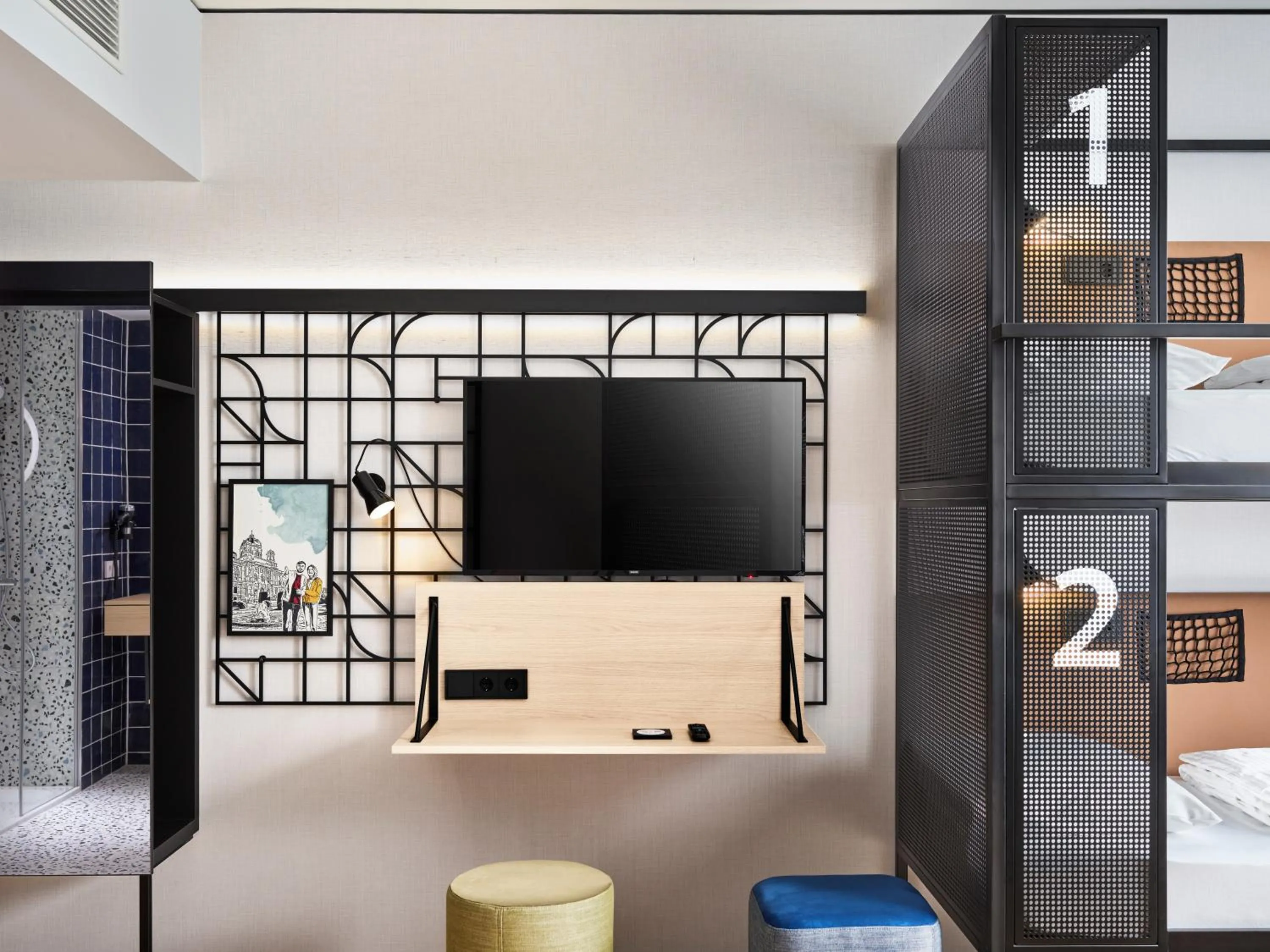 TV and multimedia, Bed in H2 Hotel Wien Schönbrunn