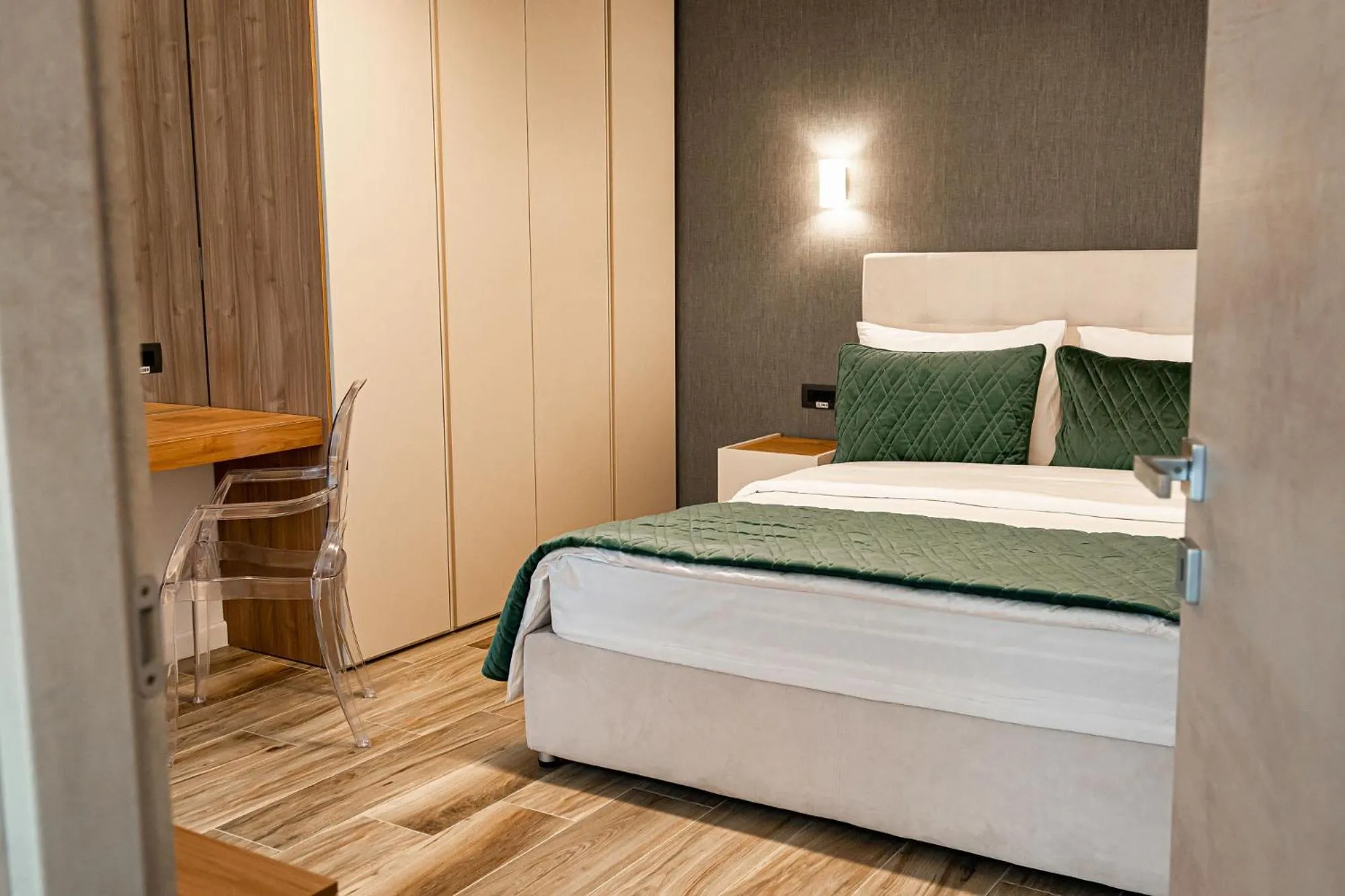 Bed in NOVOS ApartHotel