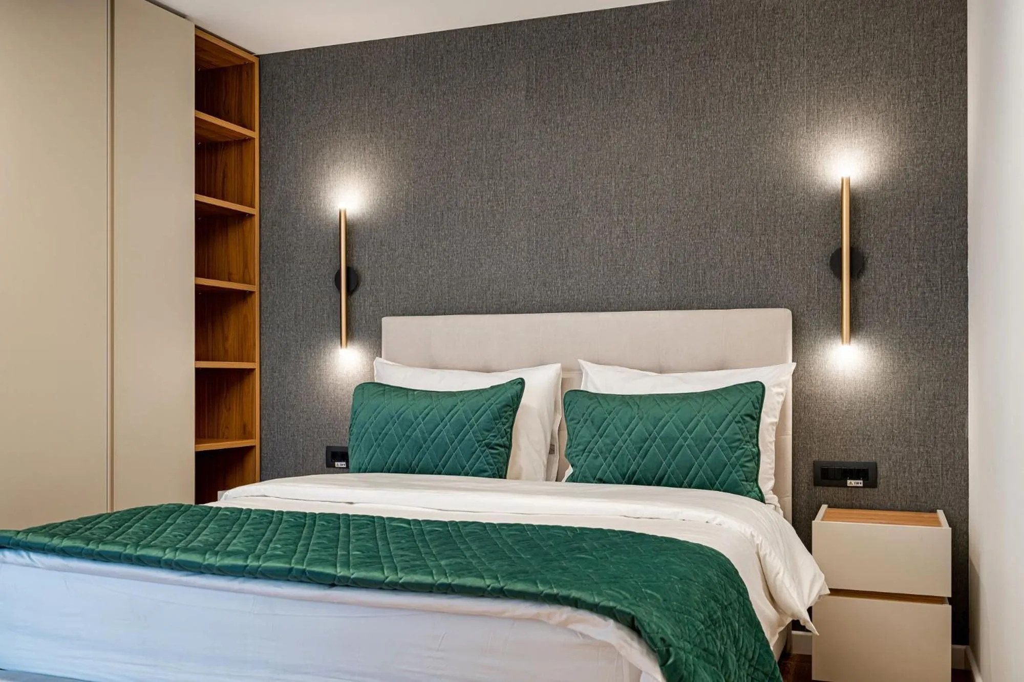 Bed in NOVOS ApartHotel