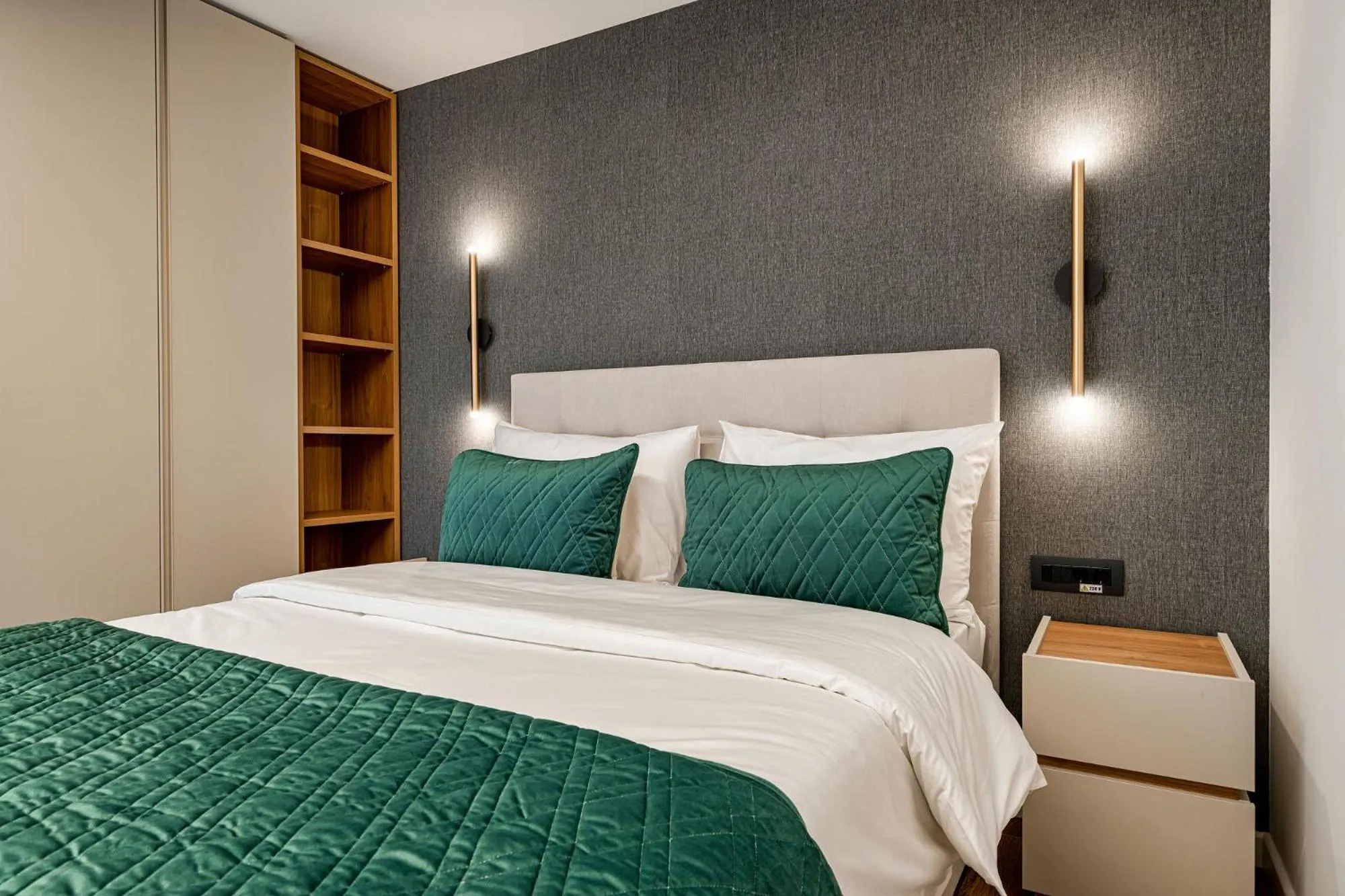 Bed in NOVOS ApartHotel