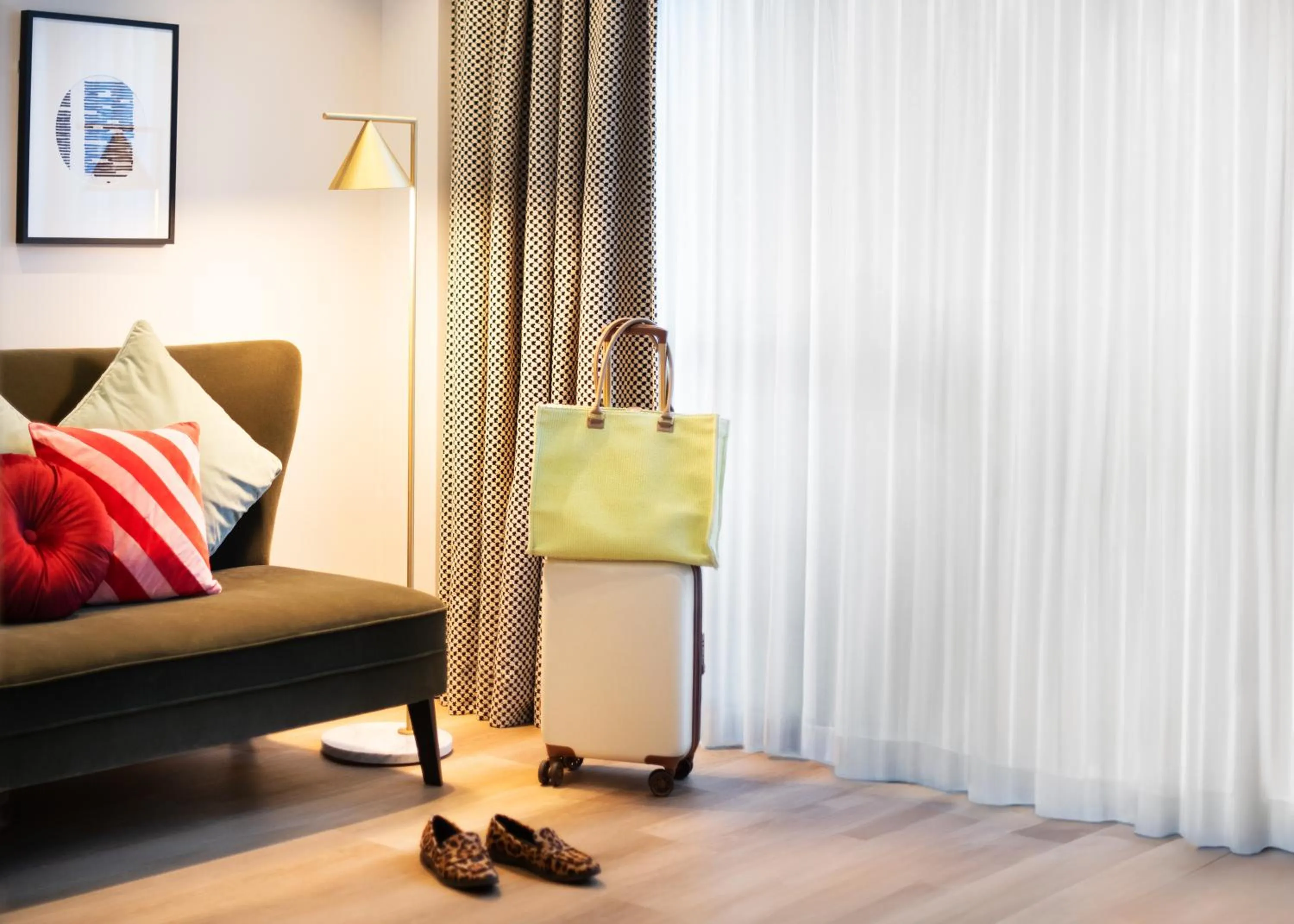 Seating area in Maison ELLE Amsterdam