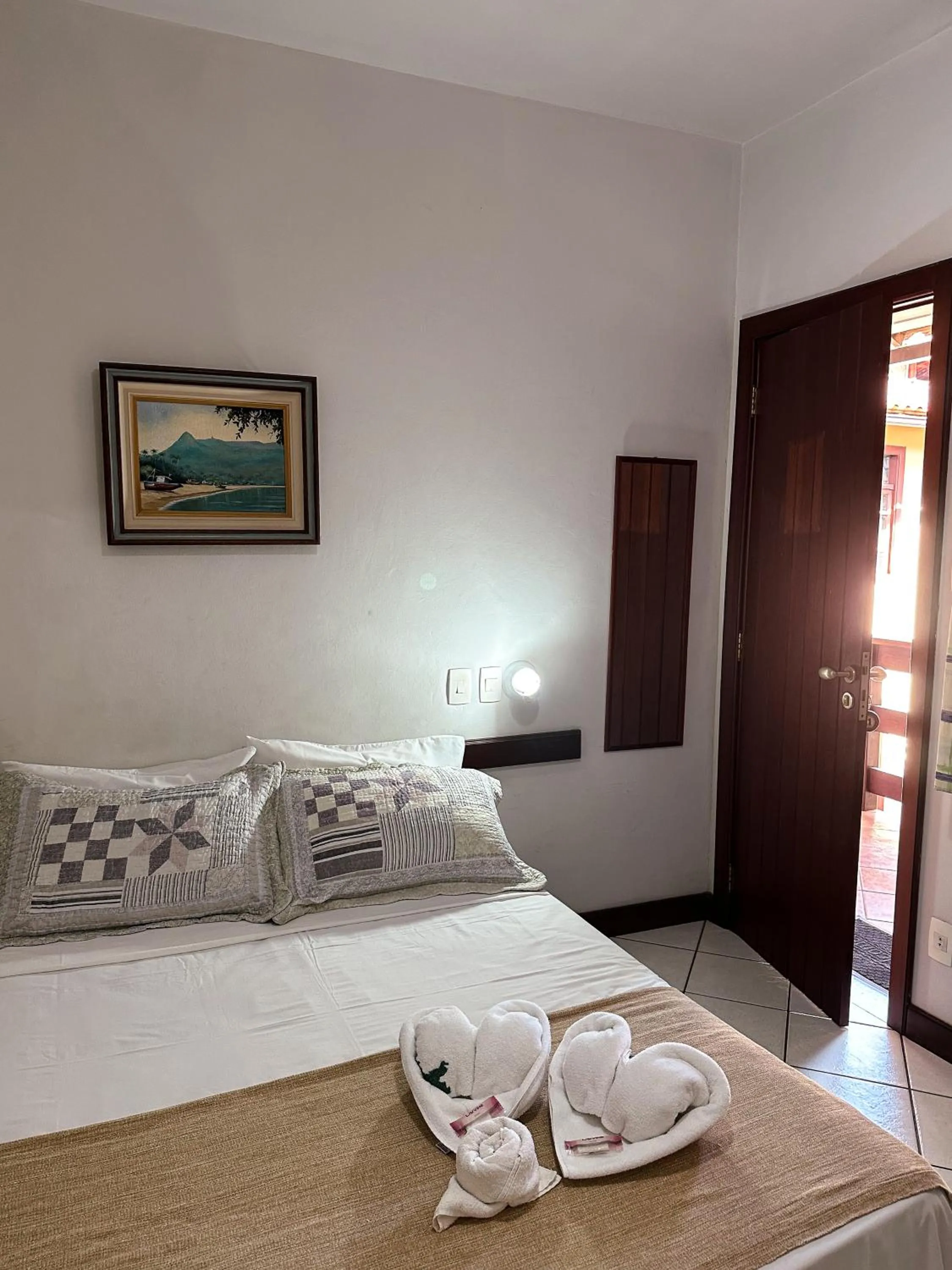 Bed in Pousada Paraíso Ilha Grande