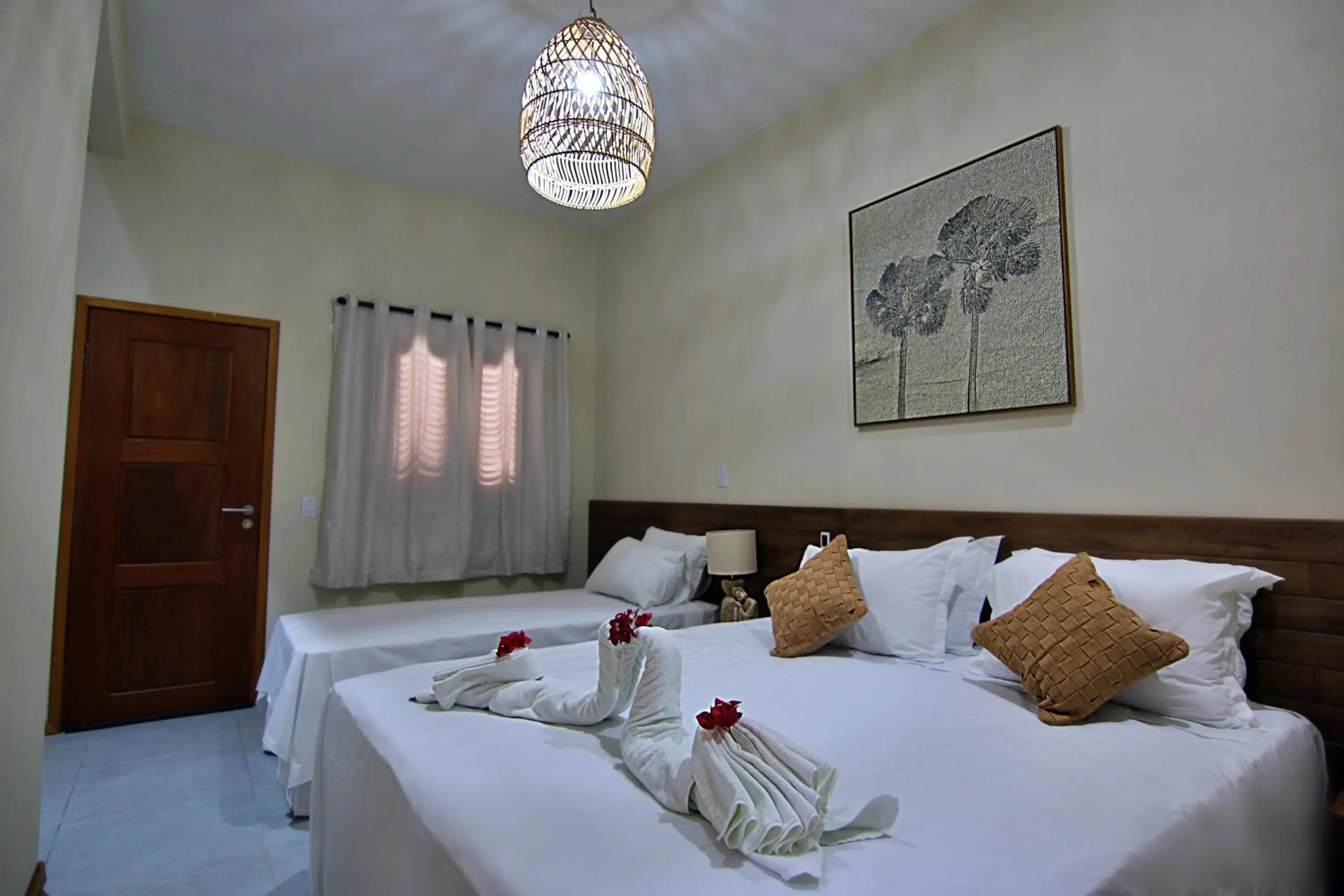 Bed in Pousada Jurará e Vila Jurará