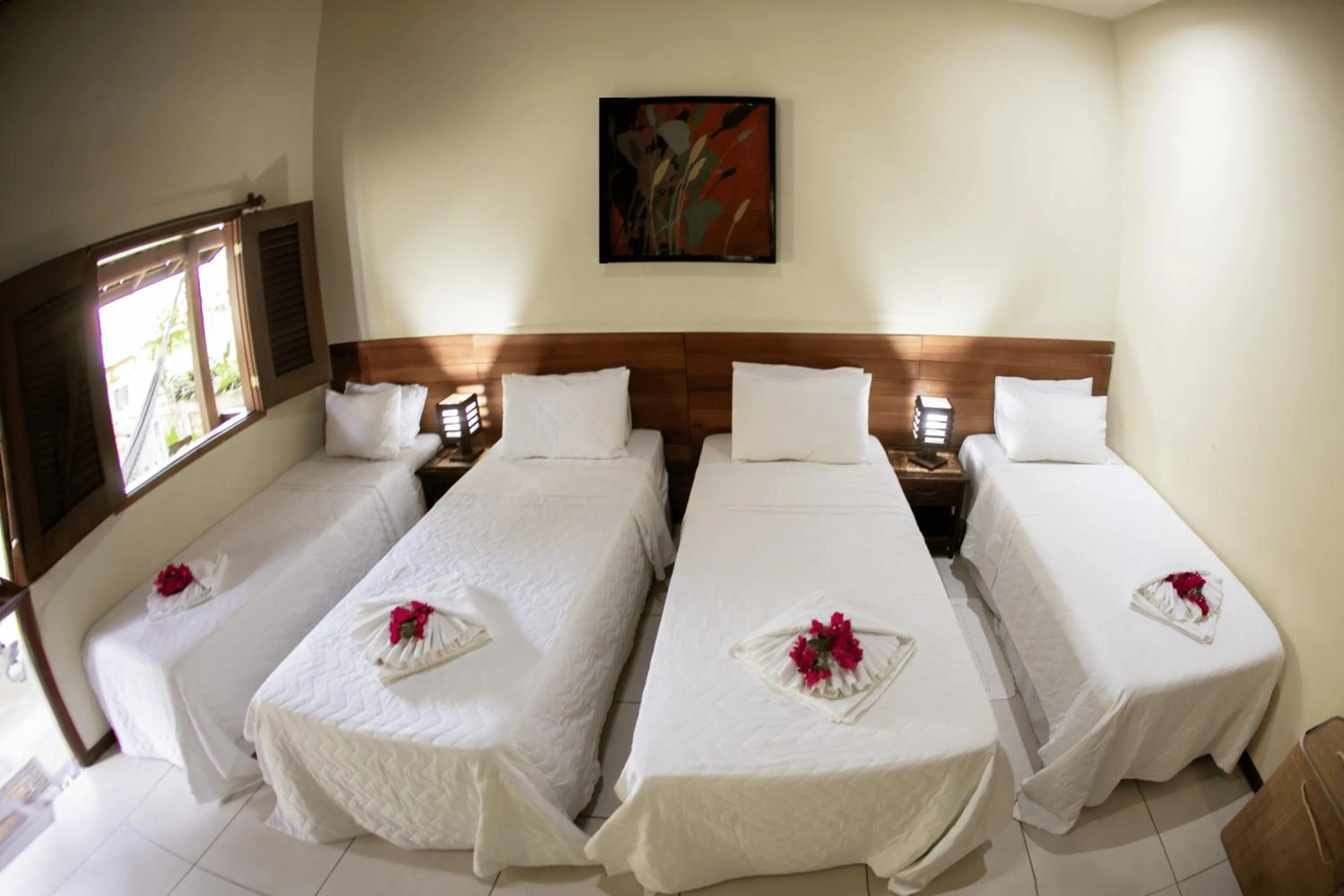 Bed in Pousada Jurará e Vila Jurará