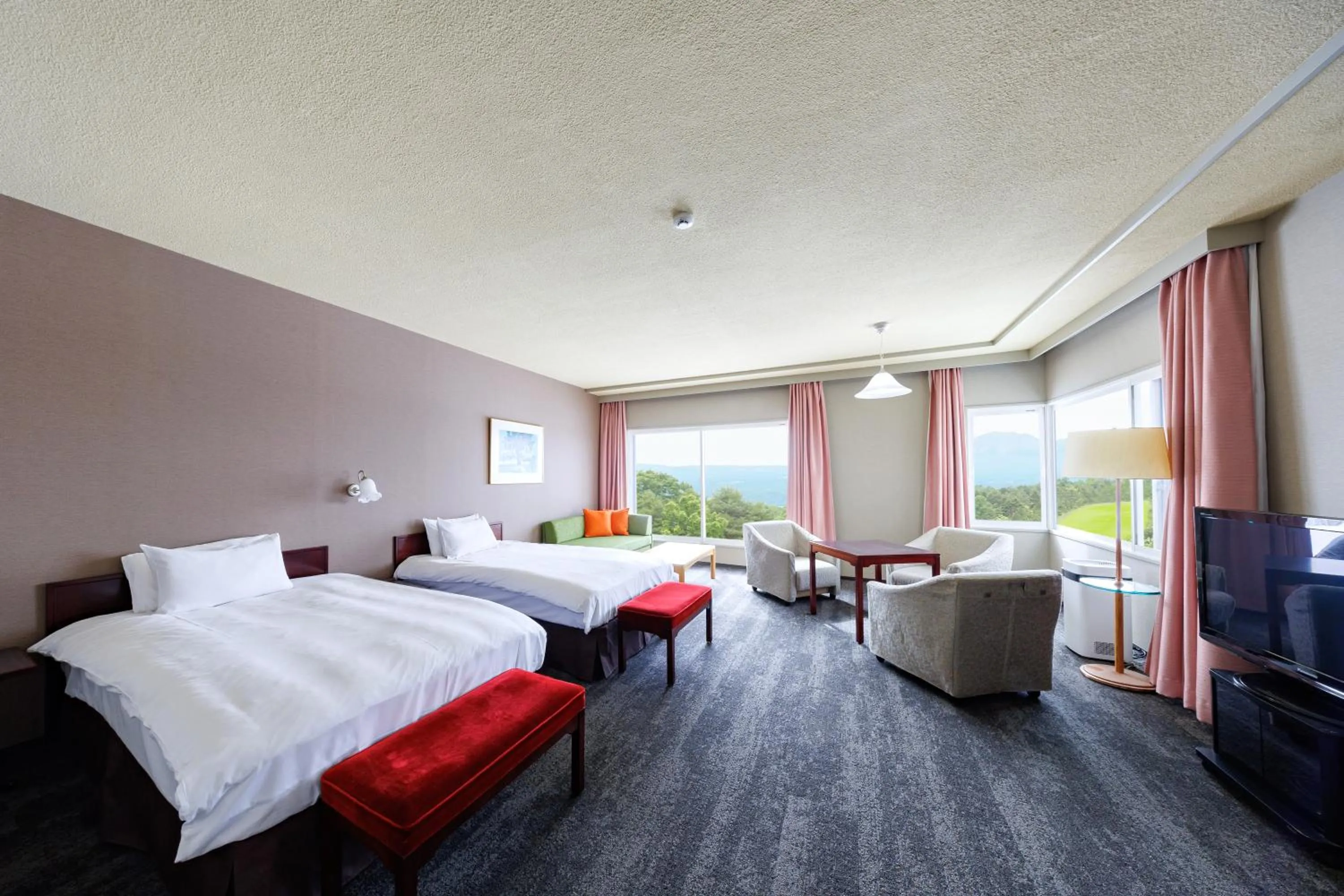 Bed in Tsumagoi Prince Hotel