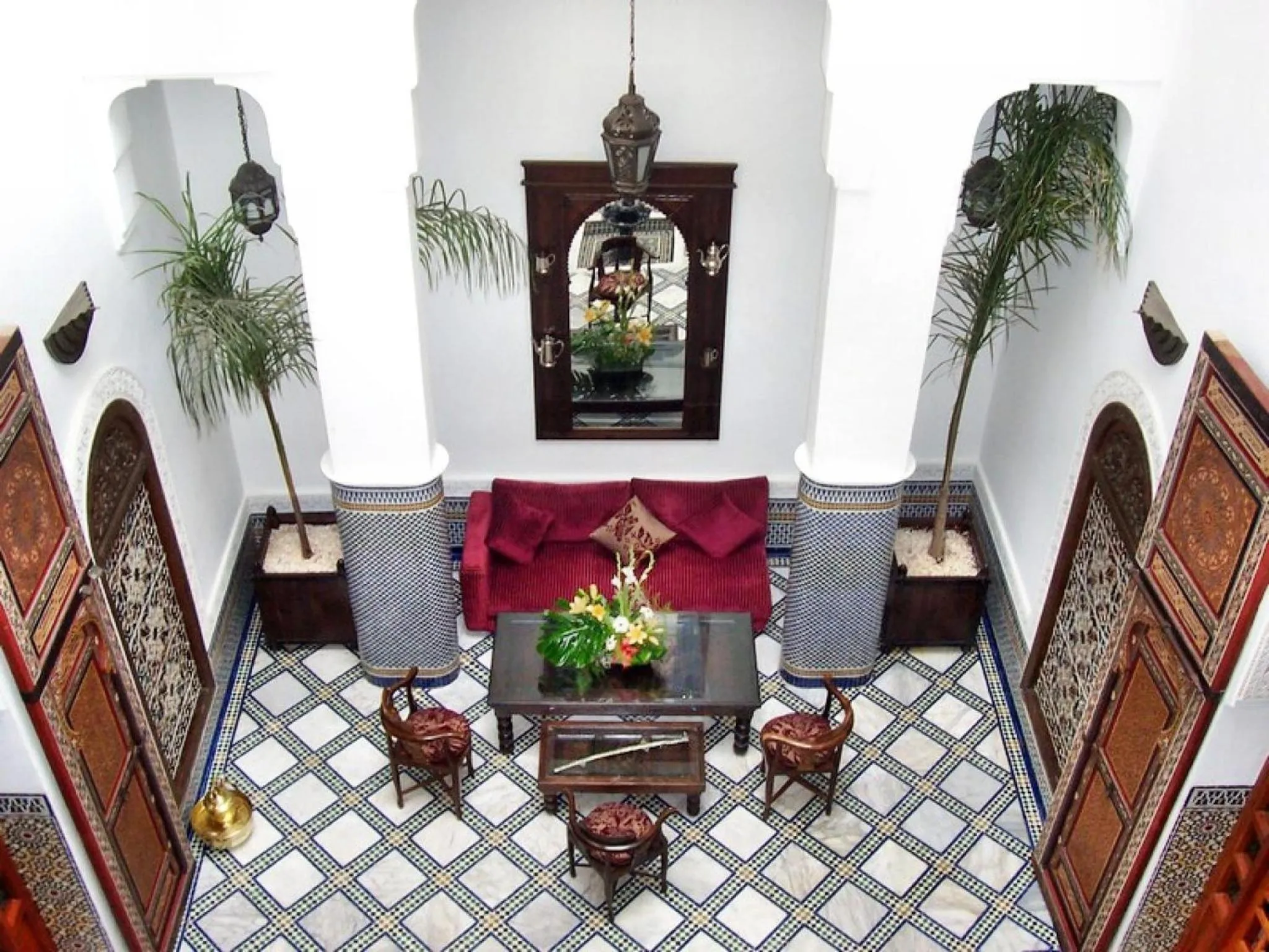 Decorative detail, Lobby/Reception in Riad Noujoum Medina