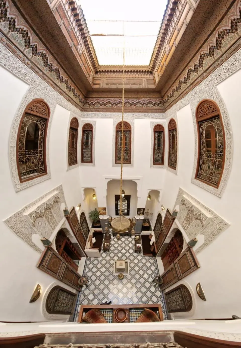 Living room, Restaurant/Places to Eat in Riad Noujoum Medina