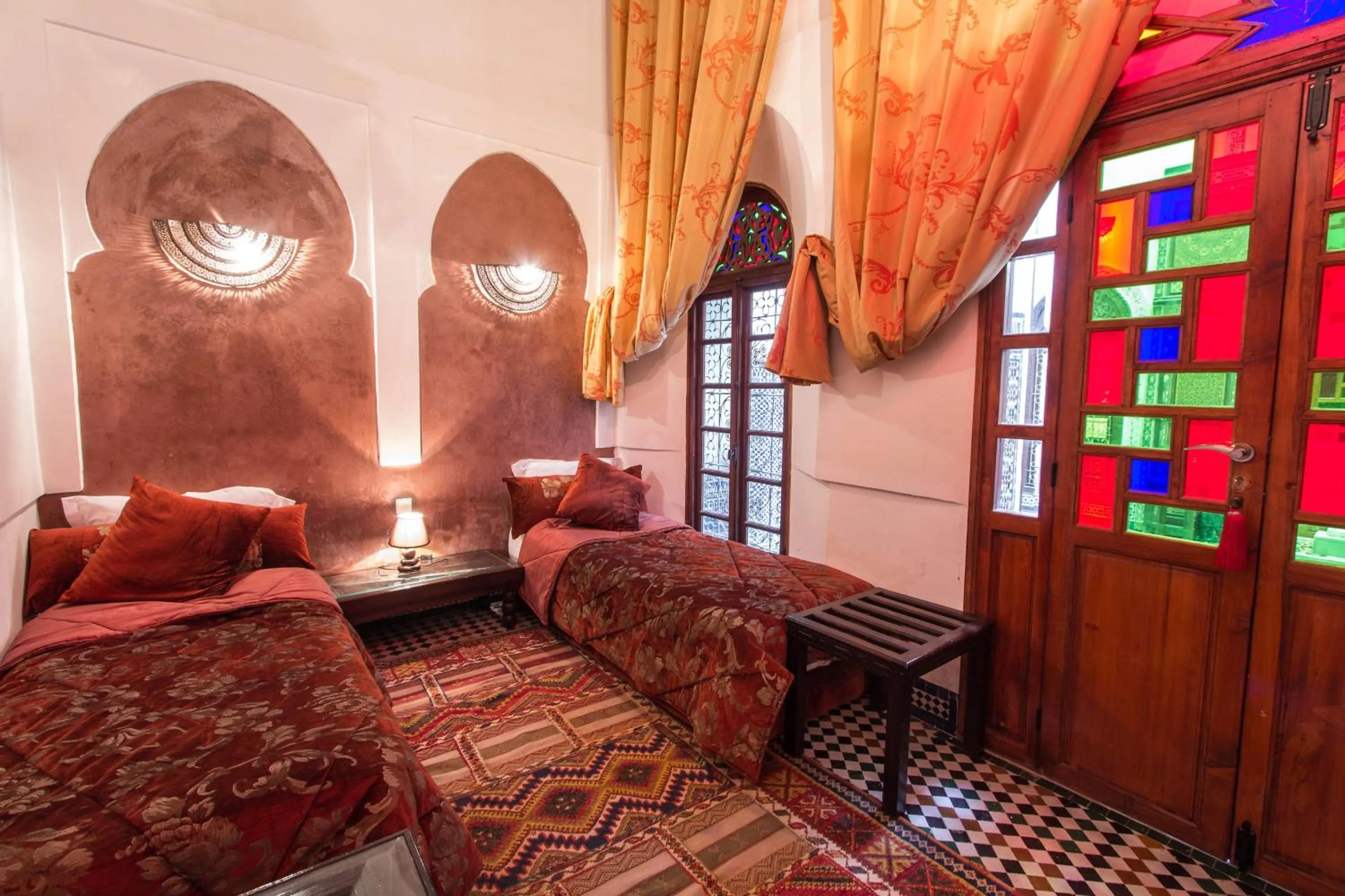 Photo of the whole room, Seating Area in Riad Noujoum Medina