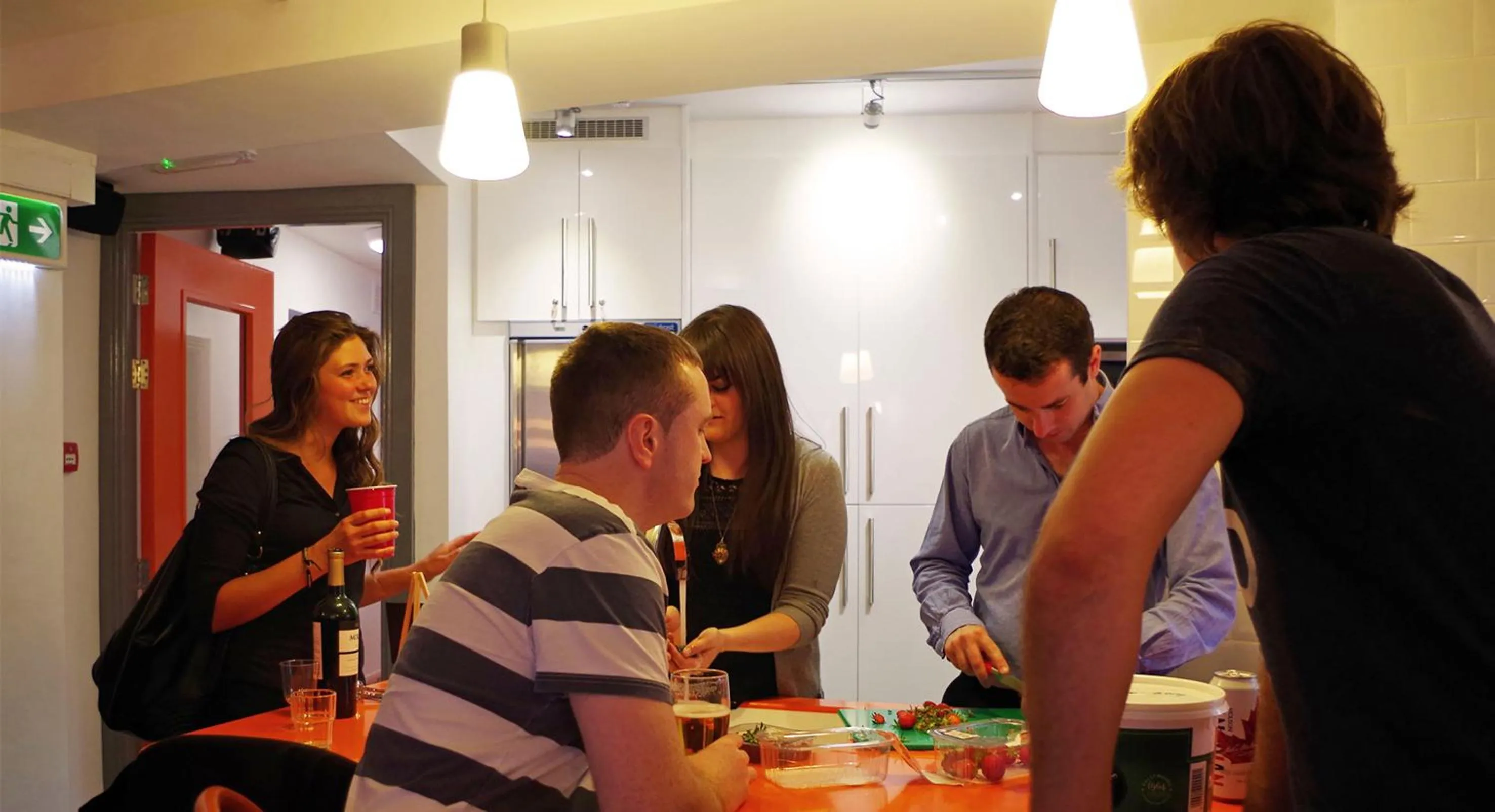 Kitchen or kitchenette in Galway City Hostel - Solo Traveller Hostel