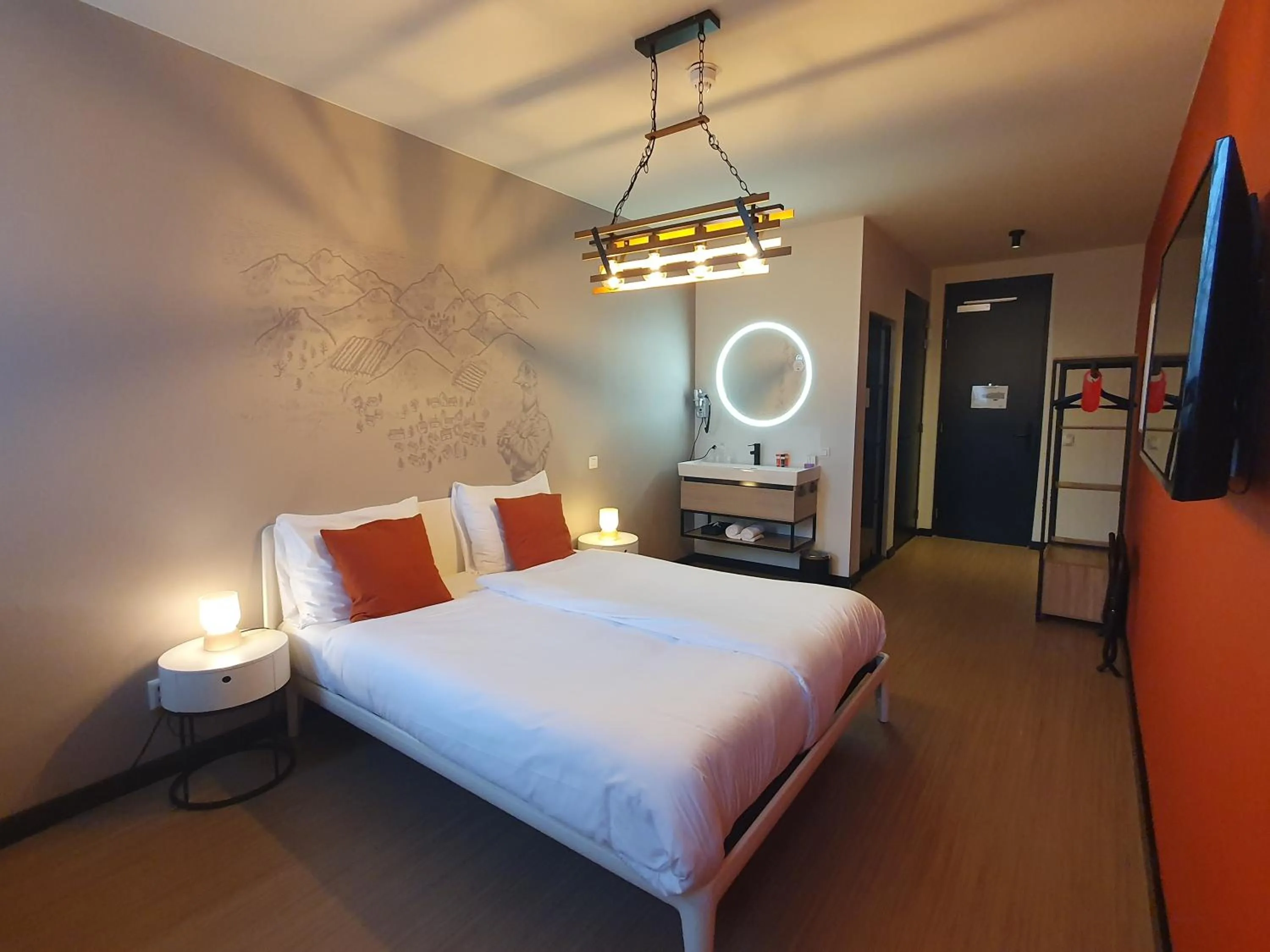 Bed in Dormio Wijnhotel Valkenburg