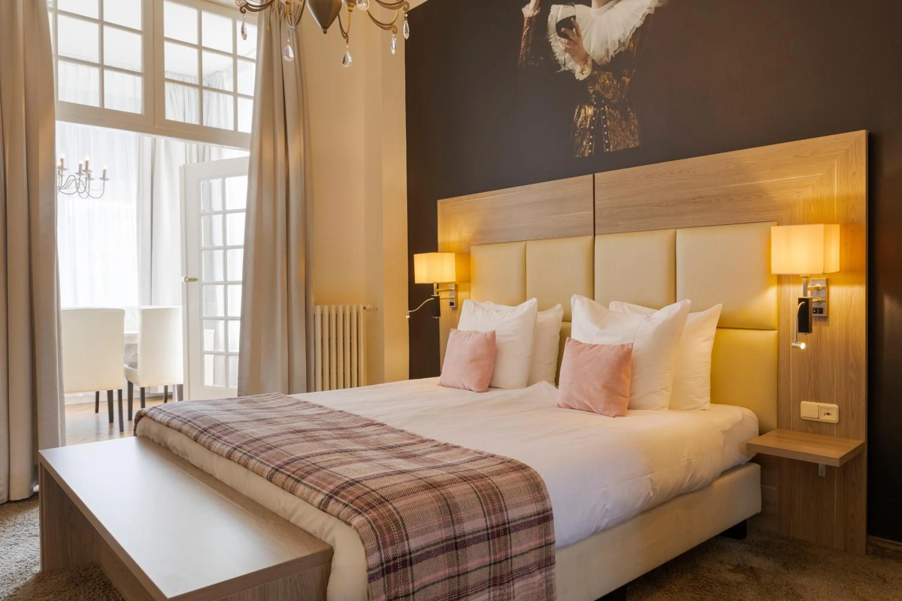 Bed in Dormio Wijnhotel Valkenburg