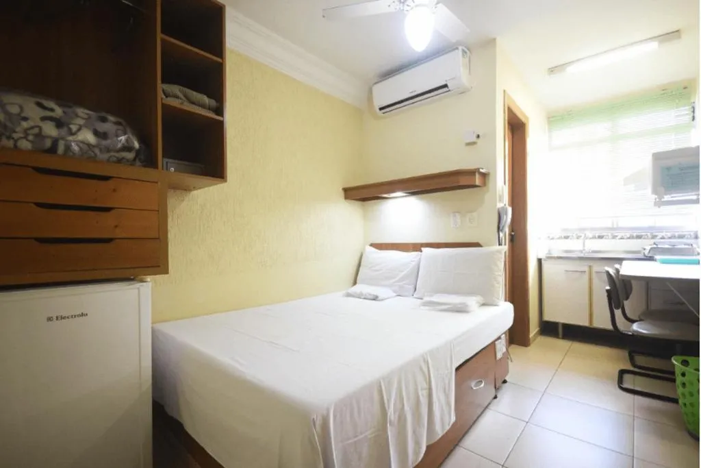 Photo of the whole room, Bed in Flat Econômico Butantã