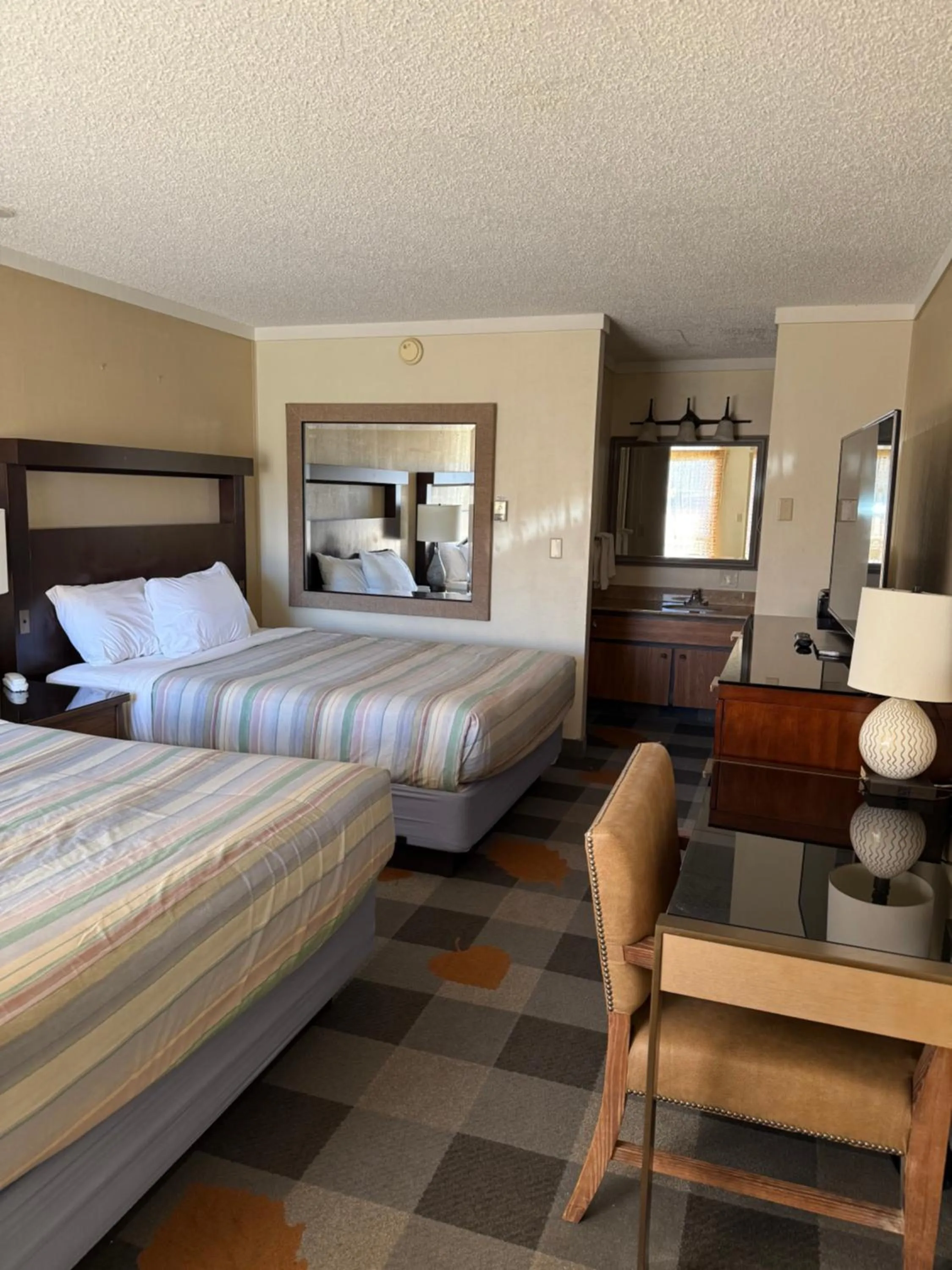 Bed in Snowshoe Motel