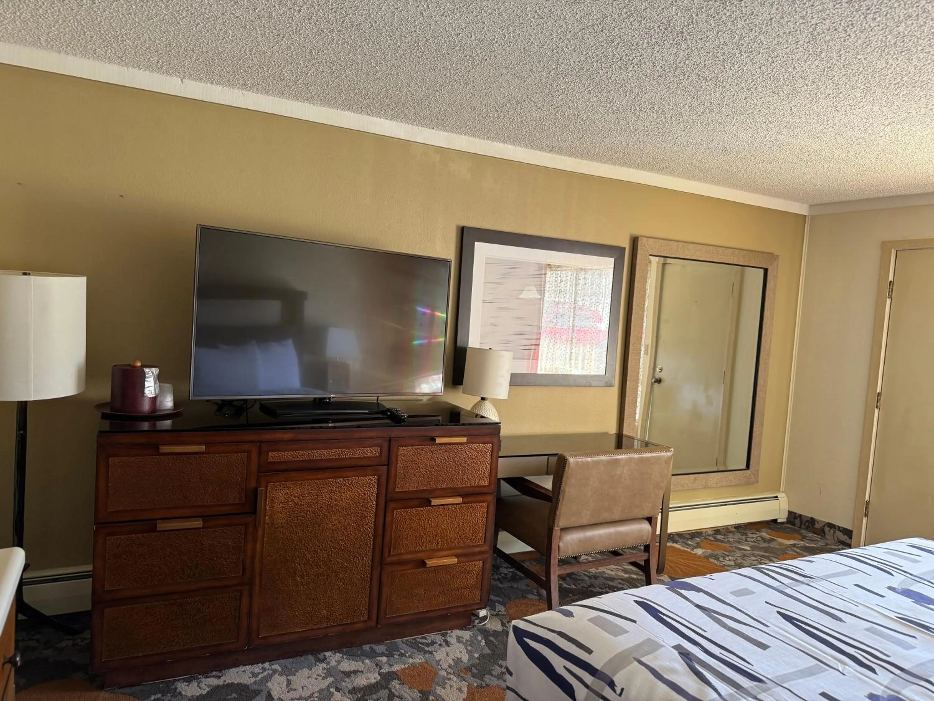 Bed in Snowshoe Motel