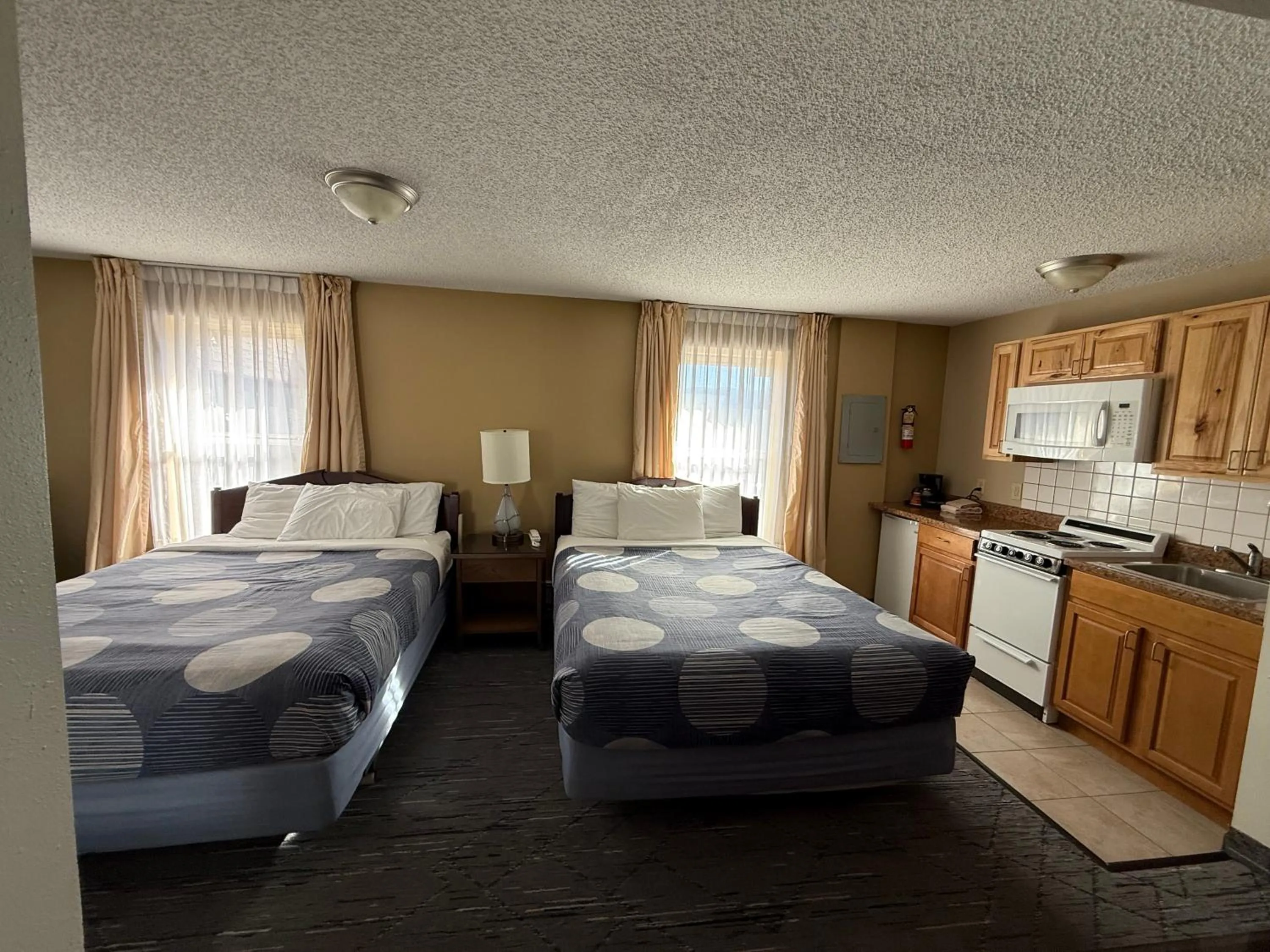 Bed in Snowshoe Motel