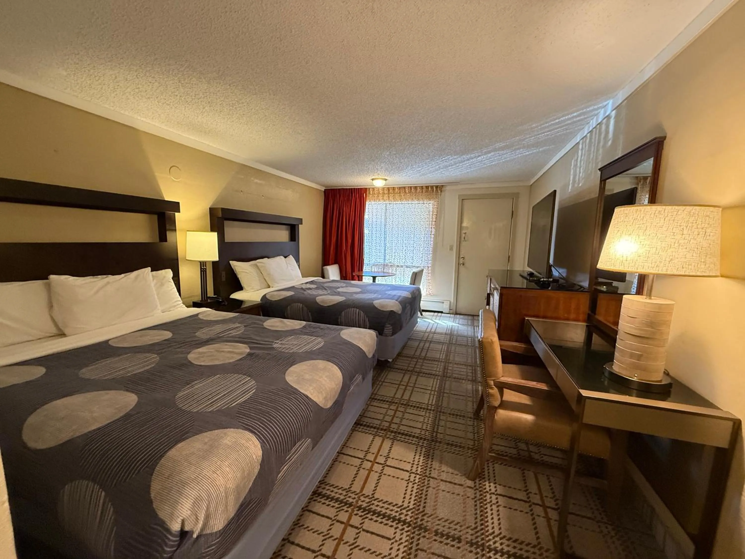 Bed in Snowshoe Motel